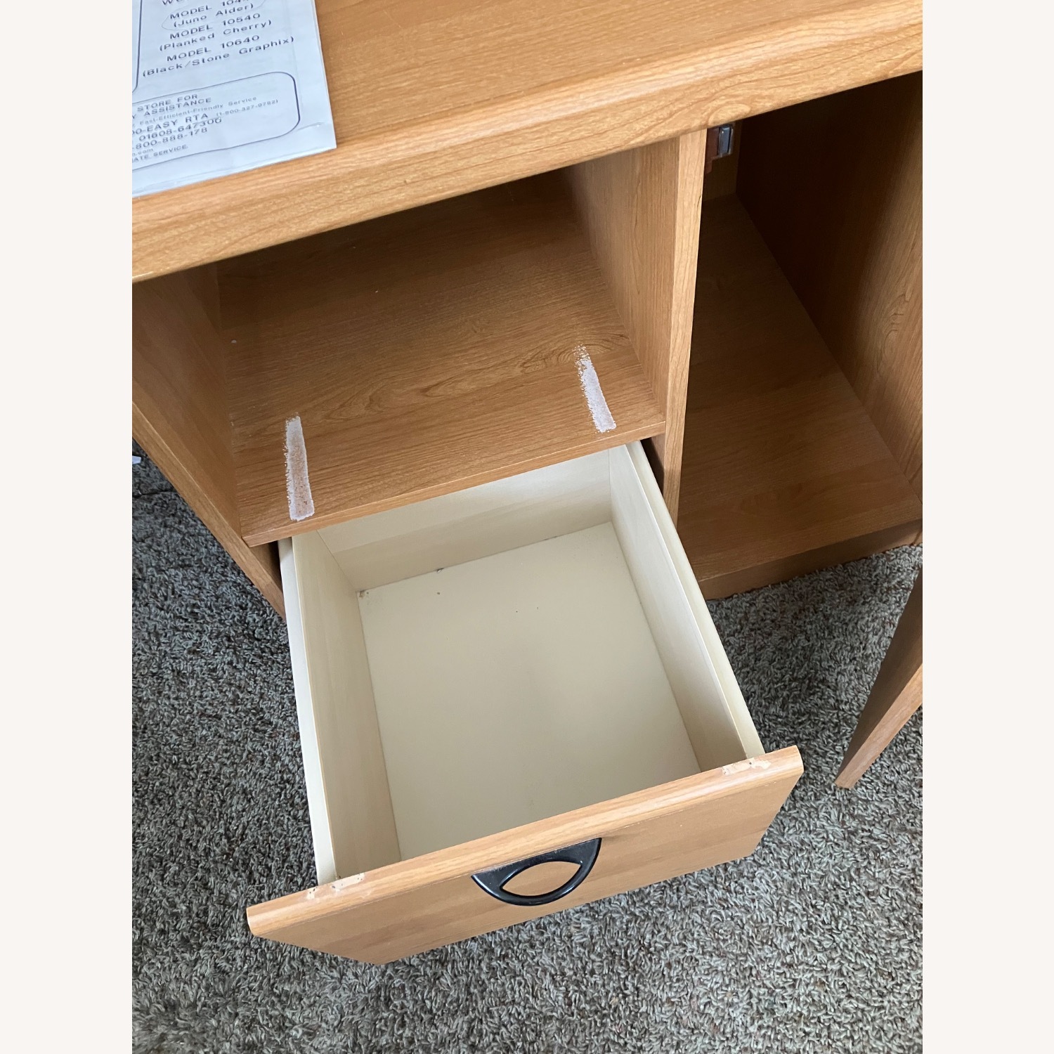 Desk with Hutch & Keyboard Shelf - image-9
