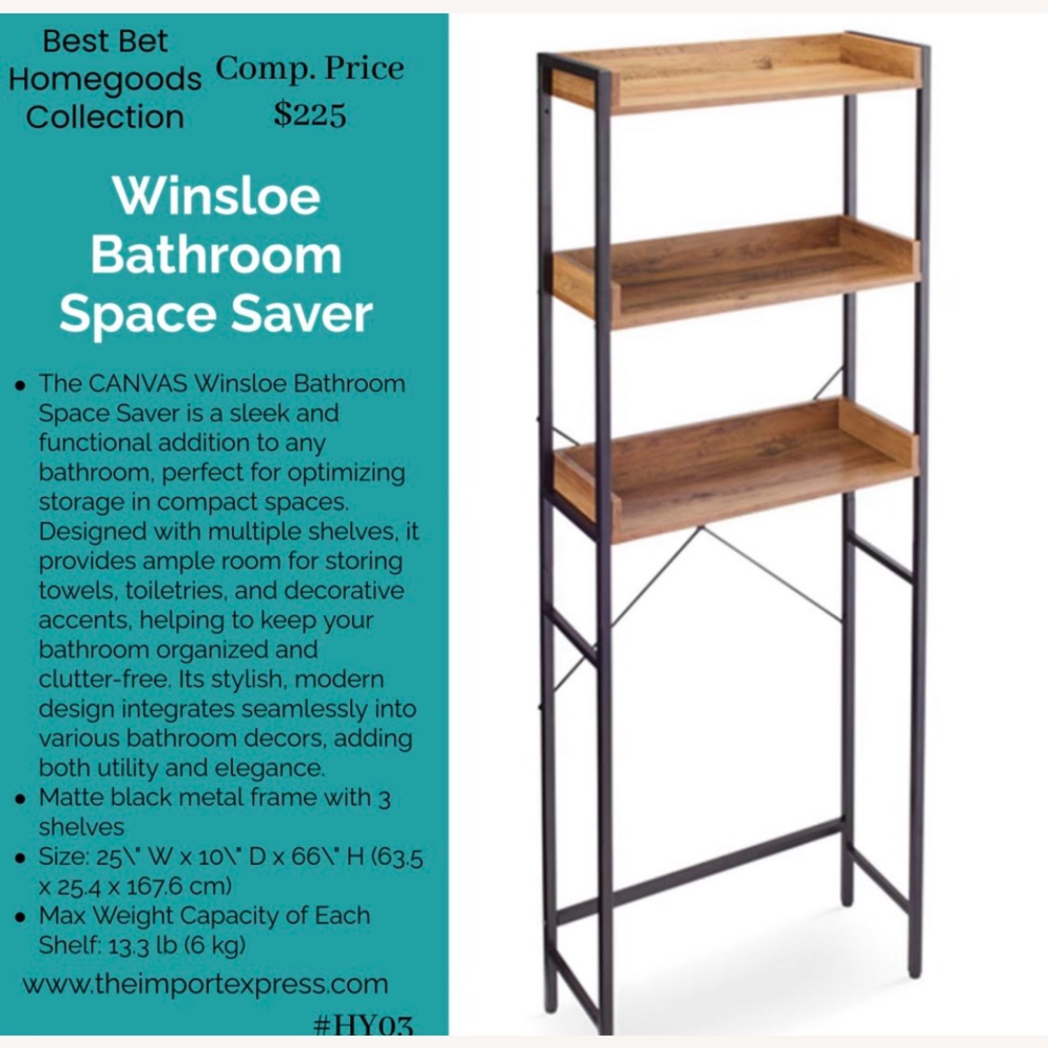 Winsloe Bathroom Space Saver  - image-1
