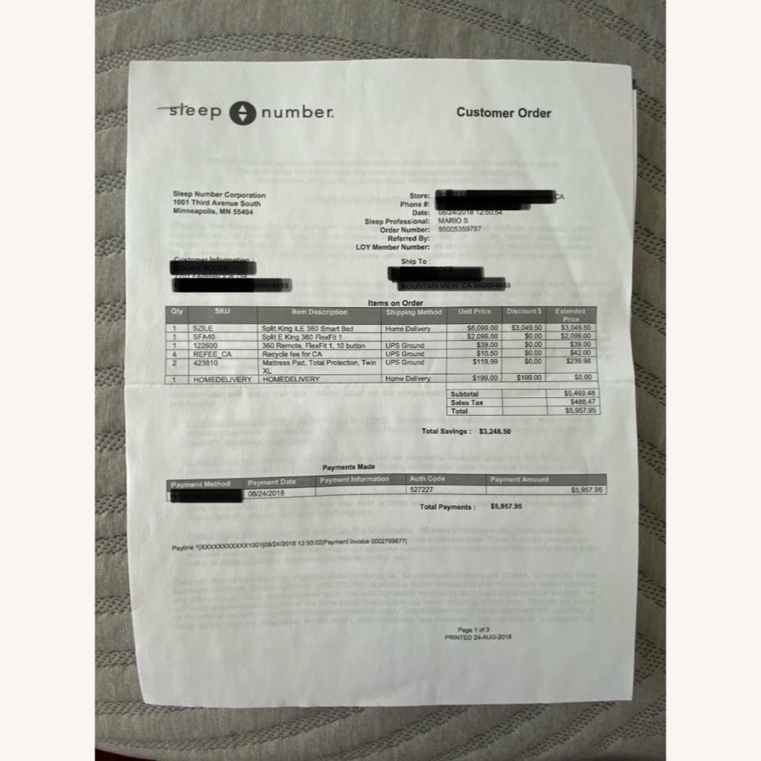 Sleep Number Bed & Bed frame - image-3