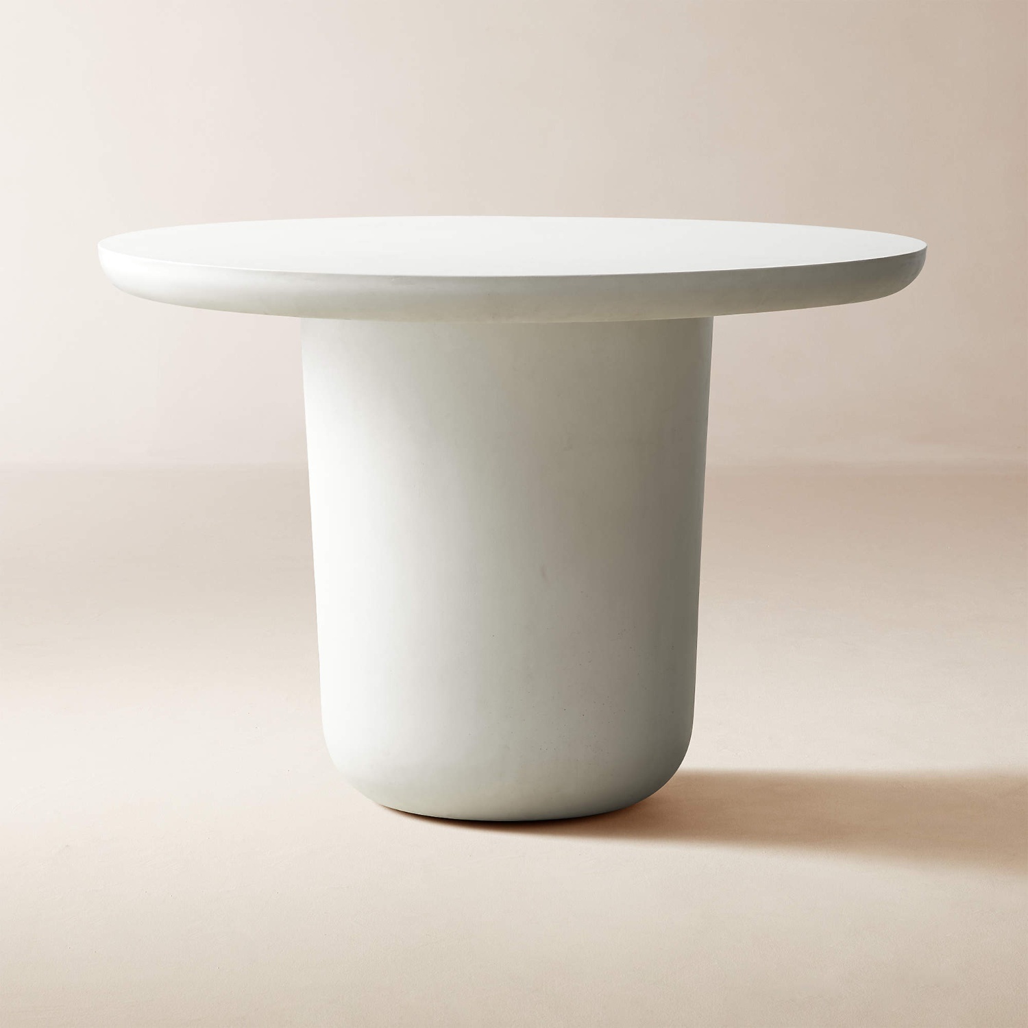  CB2 Round Ivory Concrete Dining Table - image-4