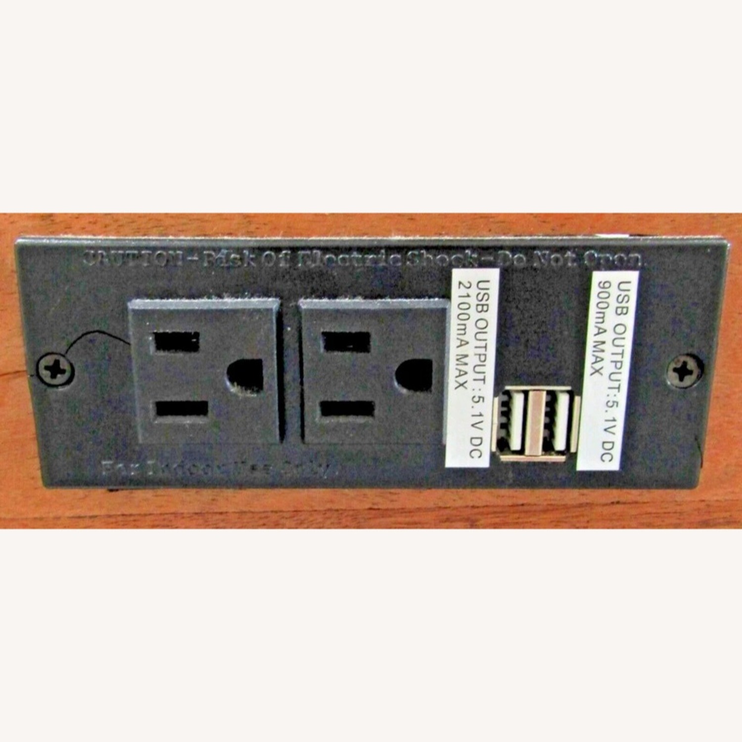 Live Edge Acacia Wood Side Table with Black Iron - image-4