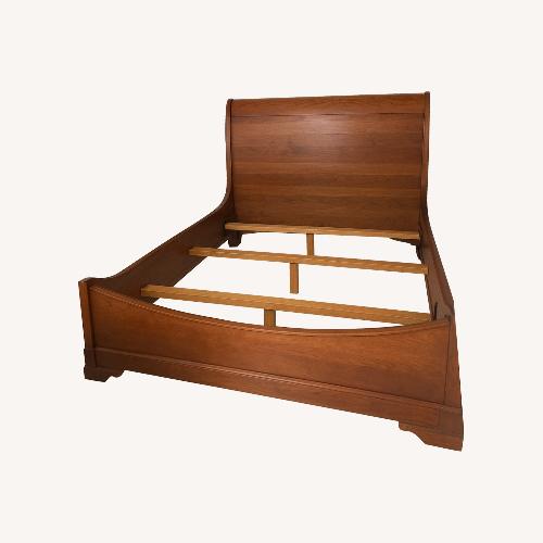 Used Stickley Queen Size Mahogany Sleigh Bed for sale on AptDeco
