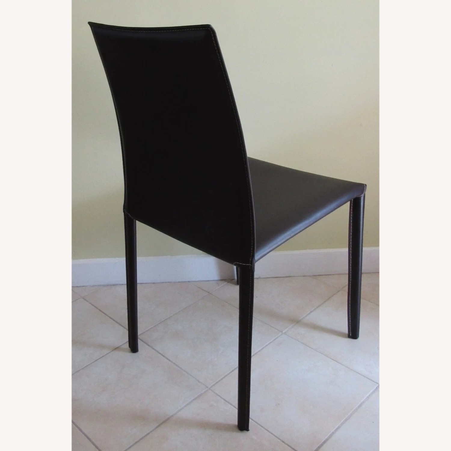 Baxton Studio Alicia Black Leather Dining Chair - image-5