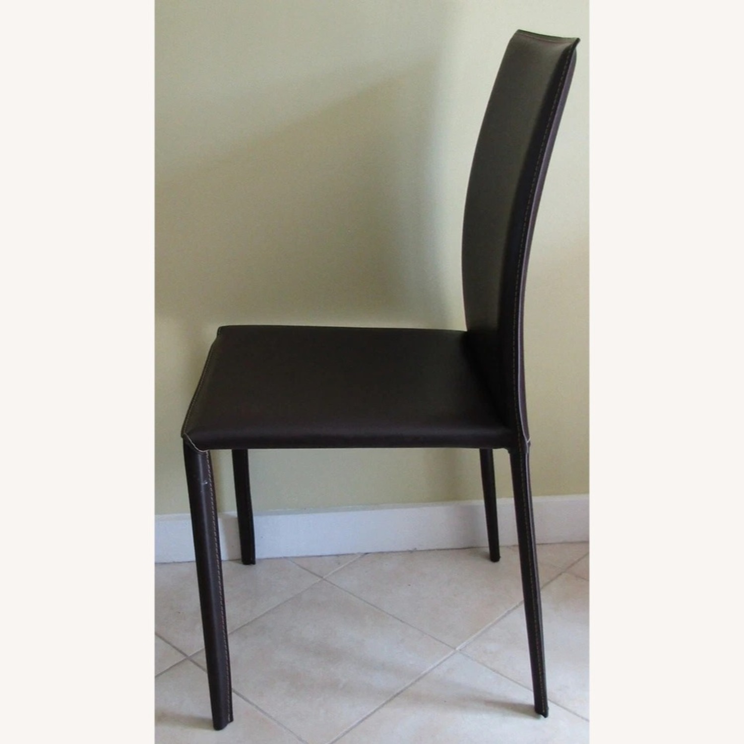 Baxton Studio Alicia Black Leather Dining Chair - image-8