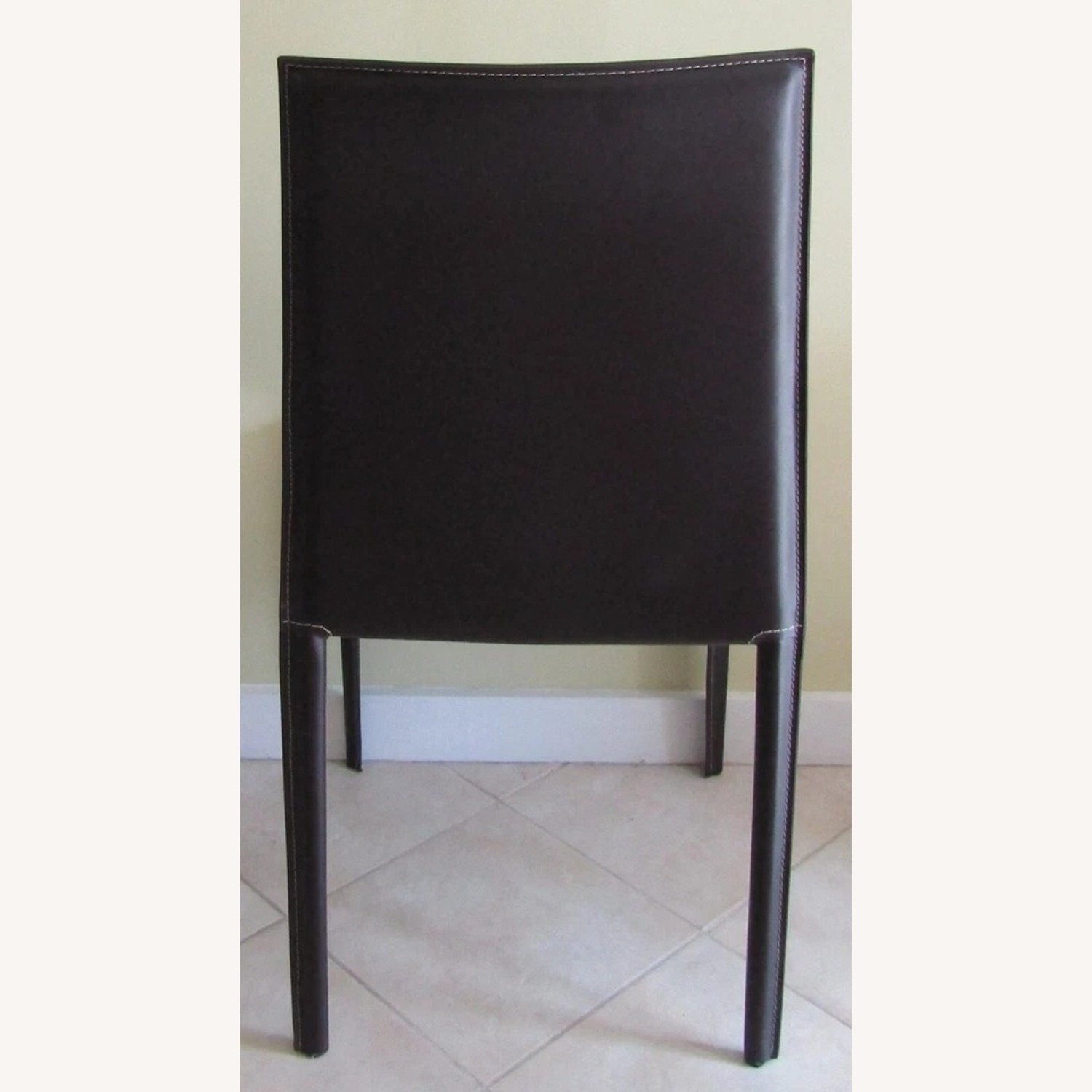 Baxton Studio Alicia Black Leather Dining Chair - image-6