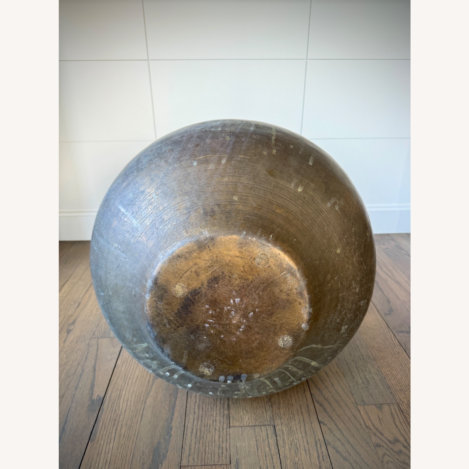 70s Vintage Brass Ring Barrel - image-4