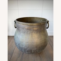  70s Vintage Brass Ring Barrel