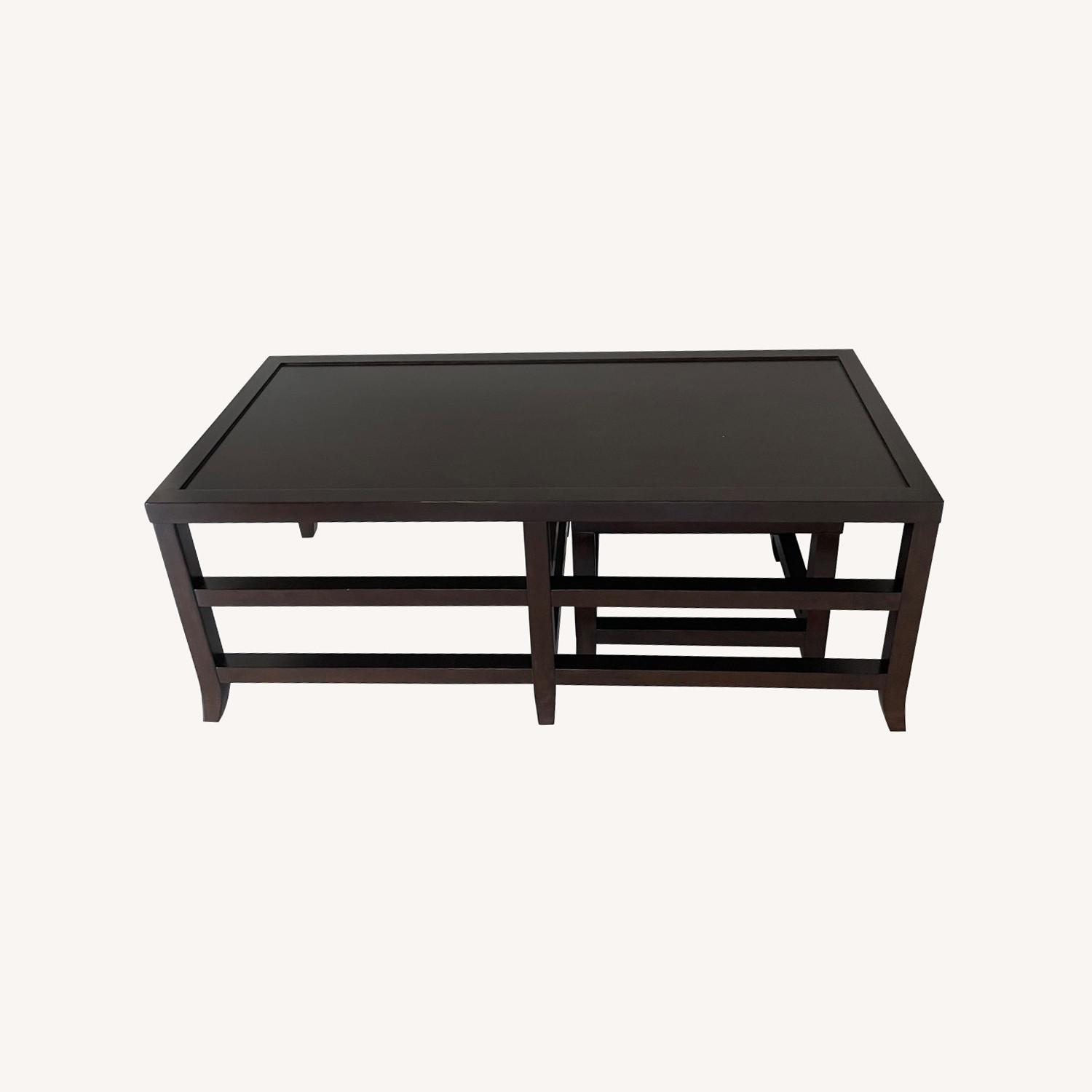 Coffee Table with Two Nesting Side End Tables - image-0