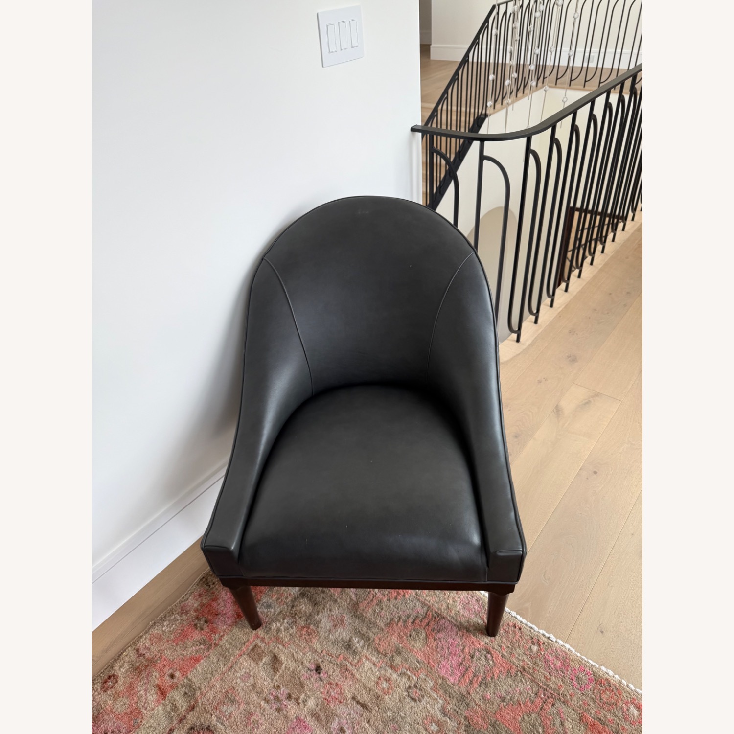 Mitchell Gold + Bob Williams Gray Leather Chair - image-3