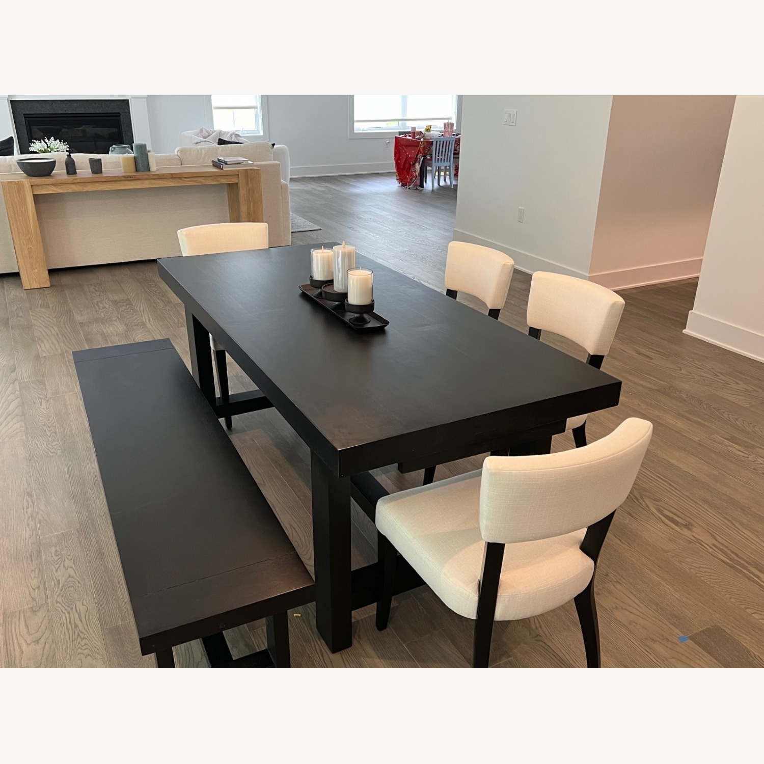 Pottery Barn Dining Table W Chairs and Bench - image-2