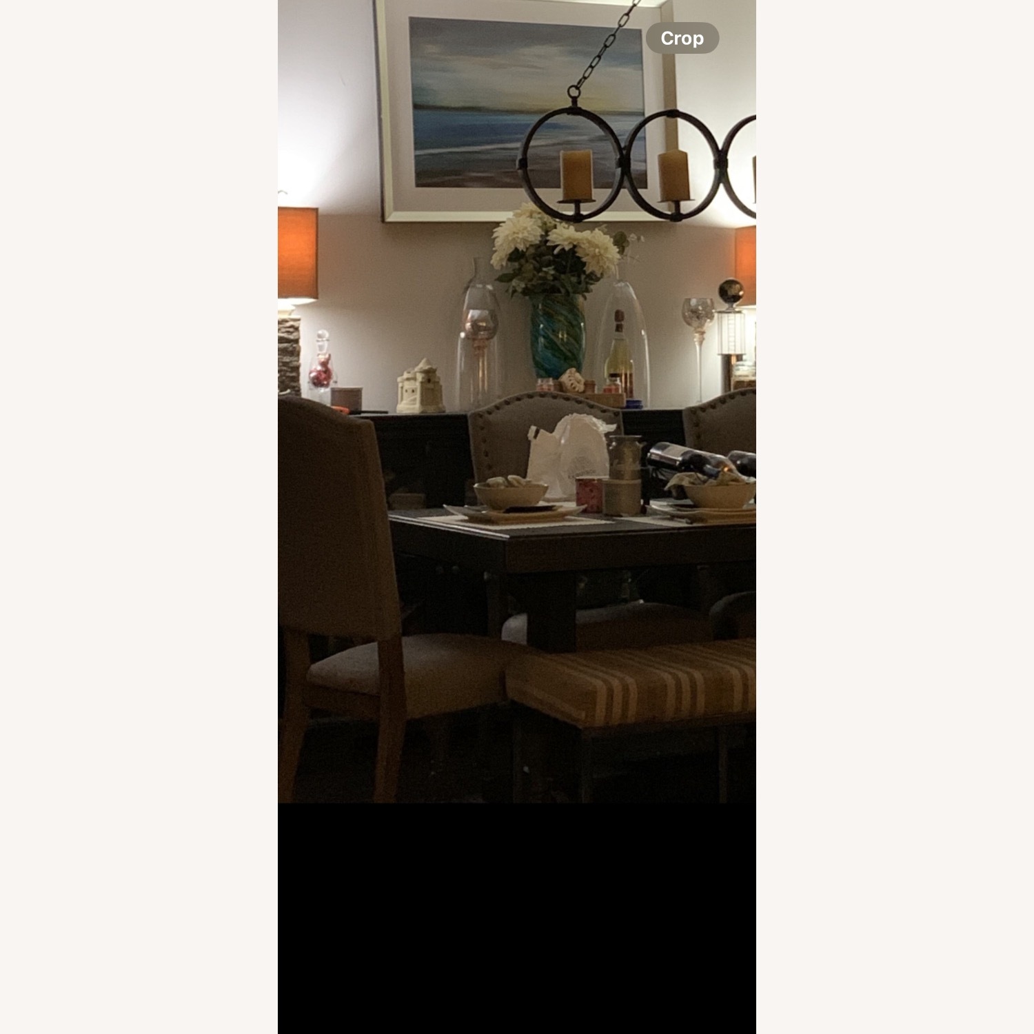 Dining Table With Chairs and Bench - image-1