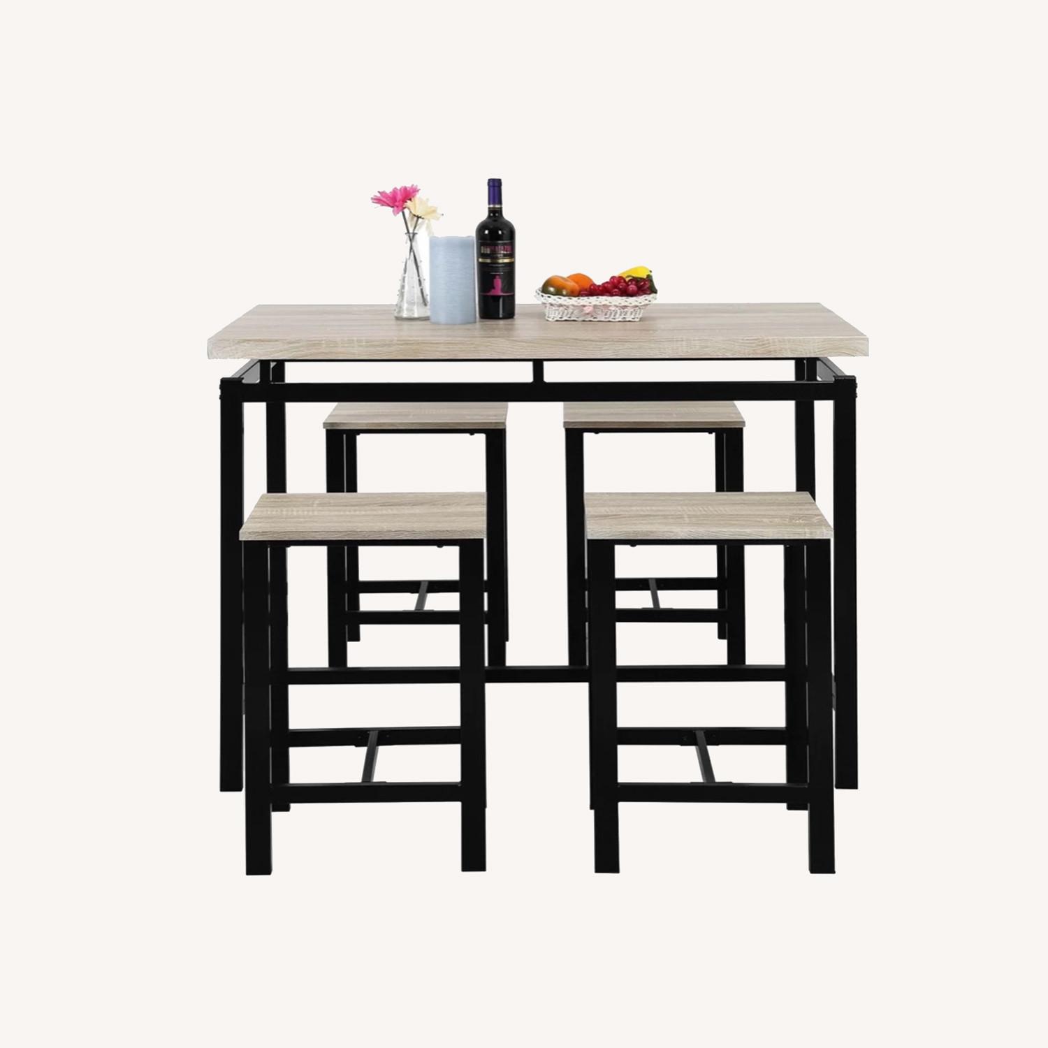 Wayfair 4-Person Bar Height Table + Stools - image-0