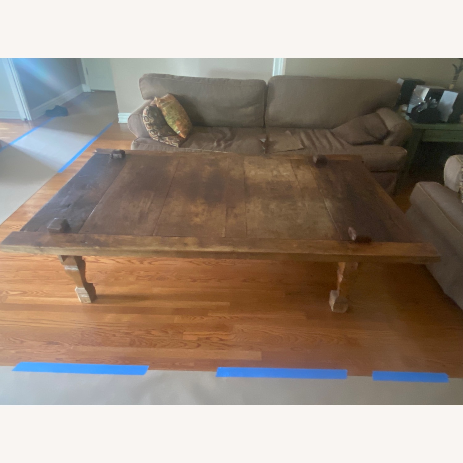 19th Century Teak Weaving Coffee Table - image-1