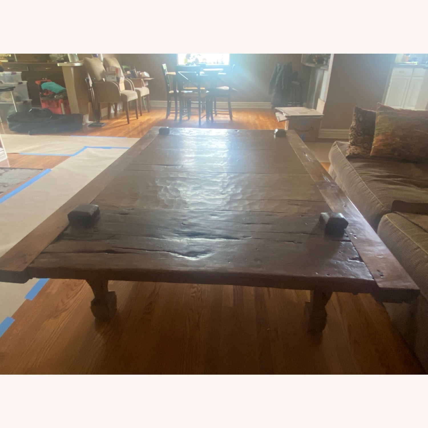 19th Century Teak Weaving Coffee Table - image-4