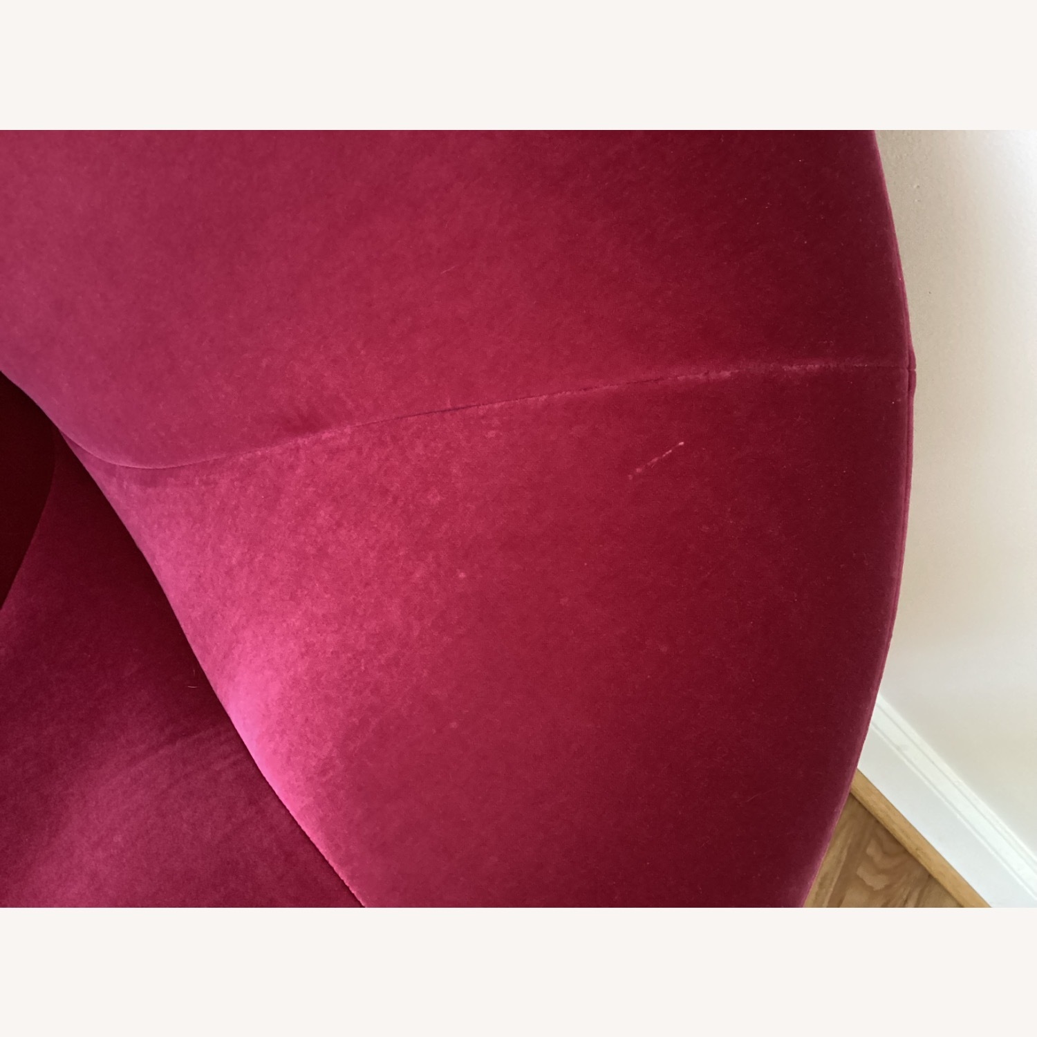 Ligne Roset Pink Velvet Pumpkin Loveseat - image-5