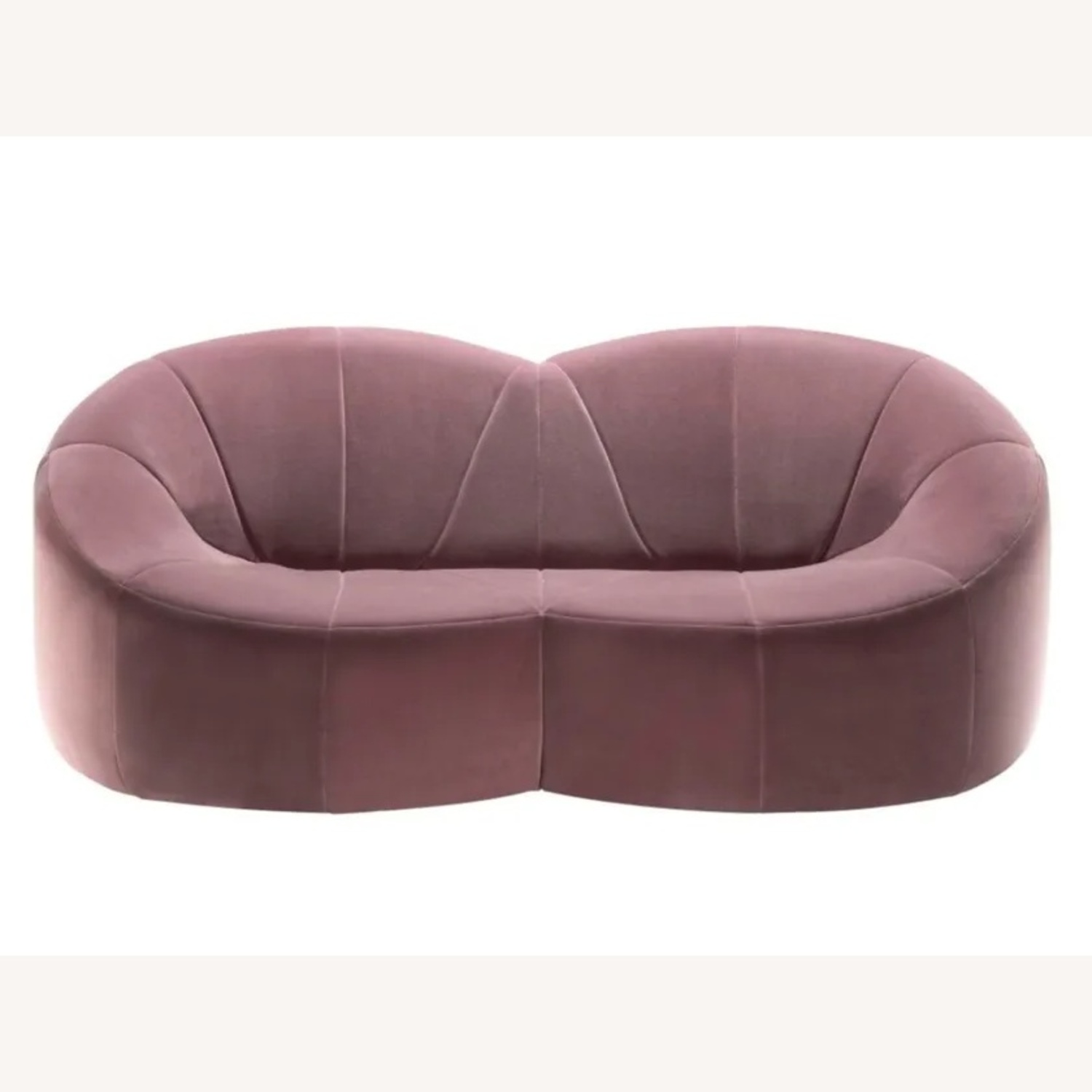 Ligne Roset Pink Velvet Pumpkin Loveseat - image-8