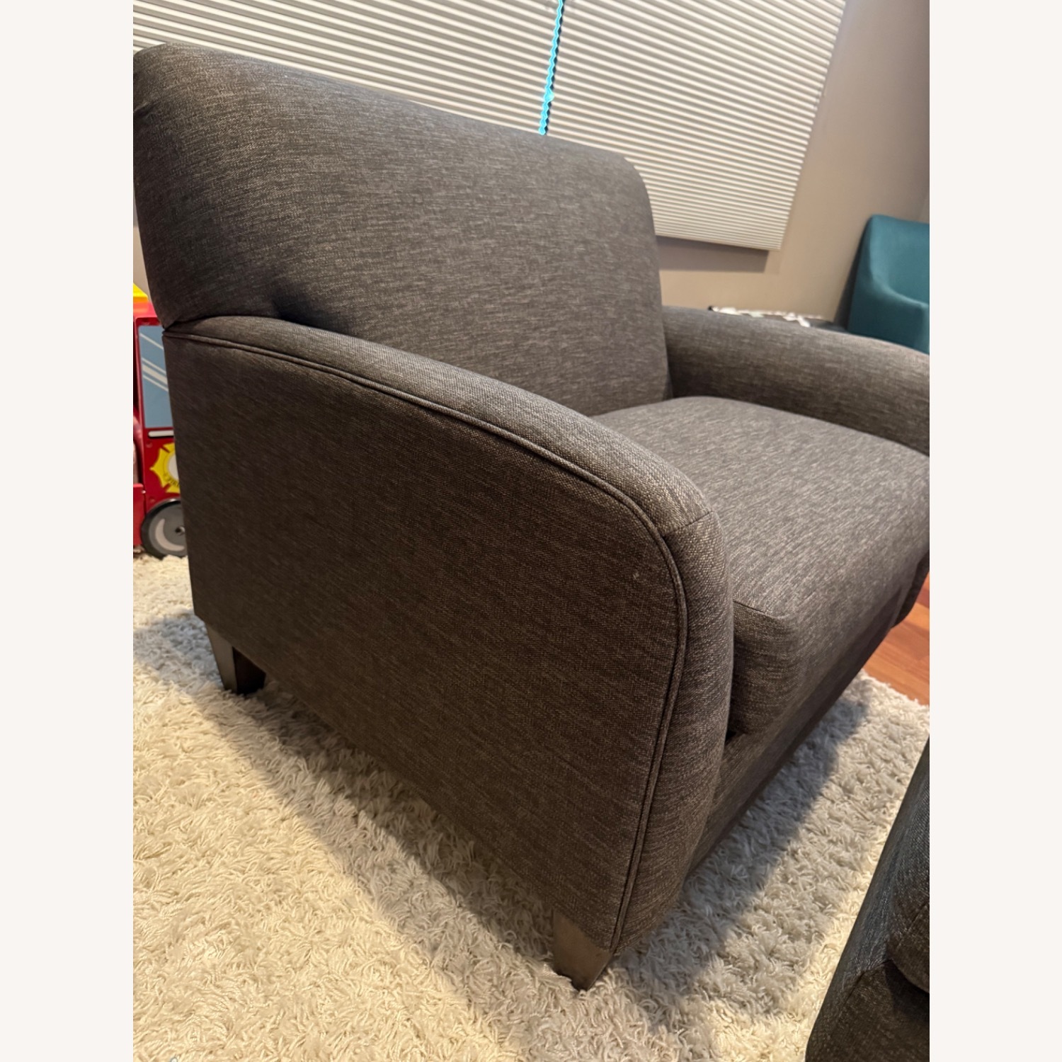 La Z Boy Oversized Armchair Ottoman AptDeco