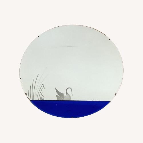 Used Cobalt Blue Swan Mirror for sale on AptDeco