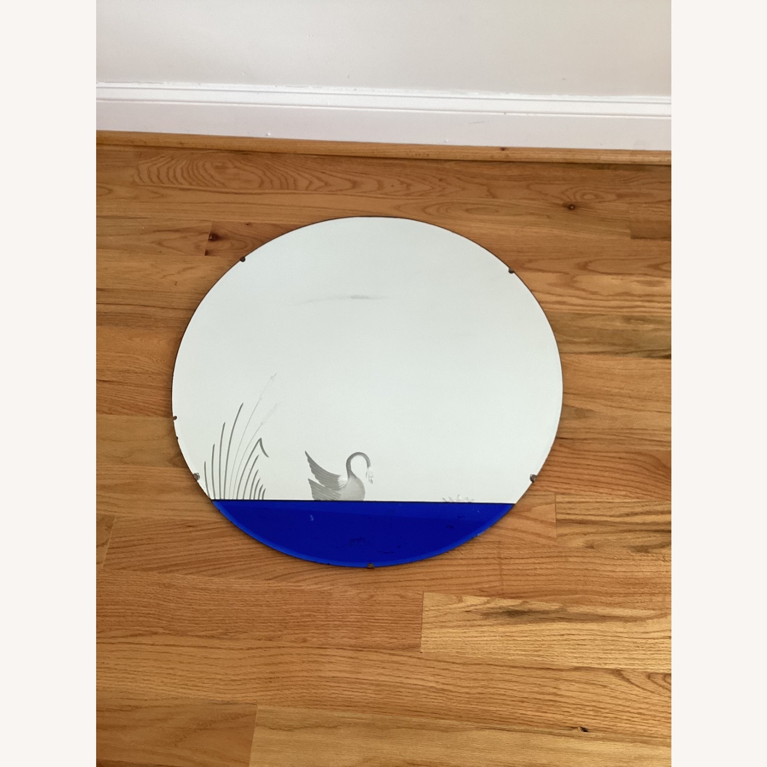 Cobalt Blue Swan Mirror - image-1