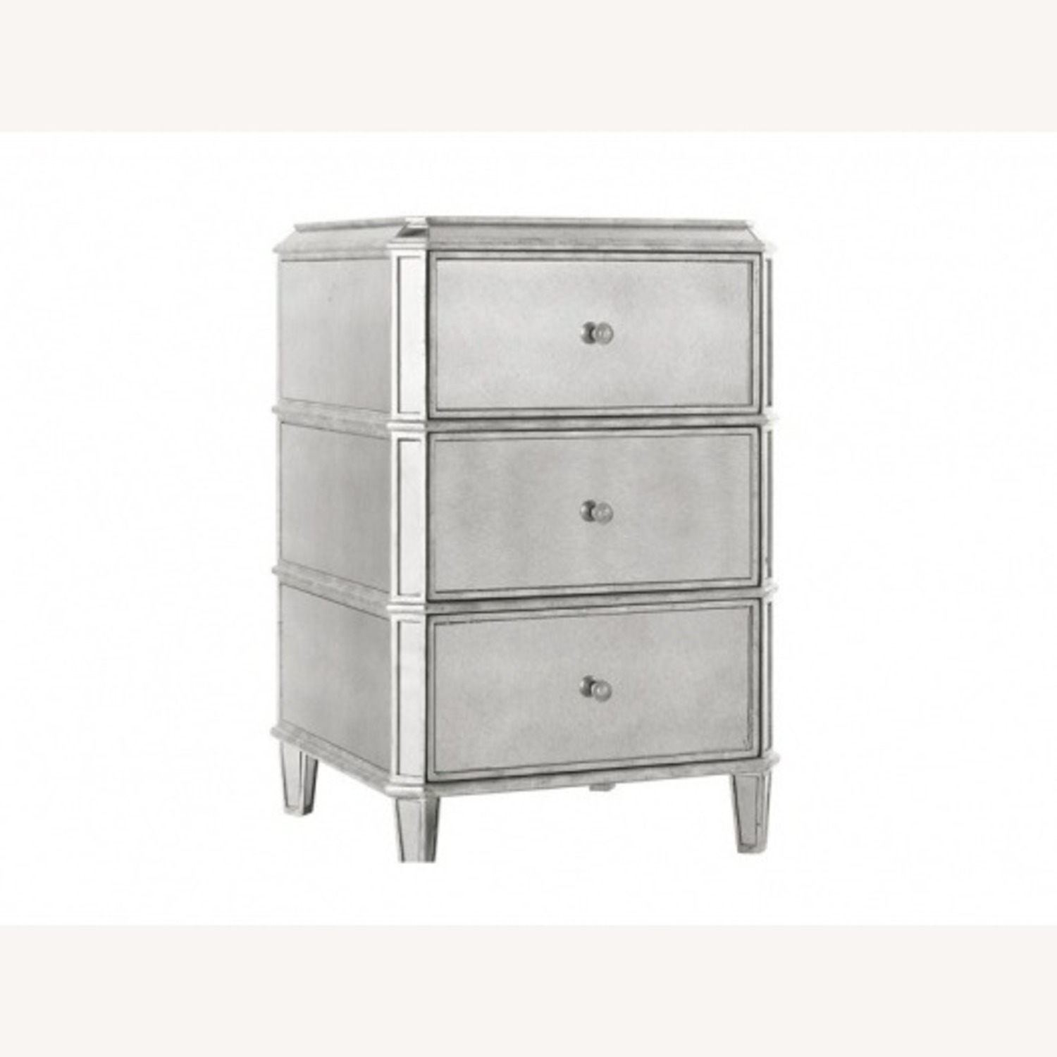 Drexel Faustine Heritage Mirrored Nightstands - image-0