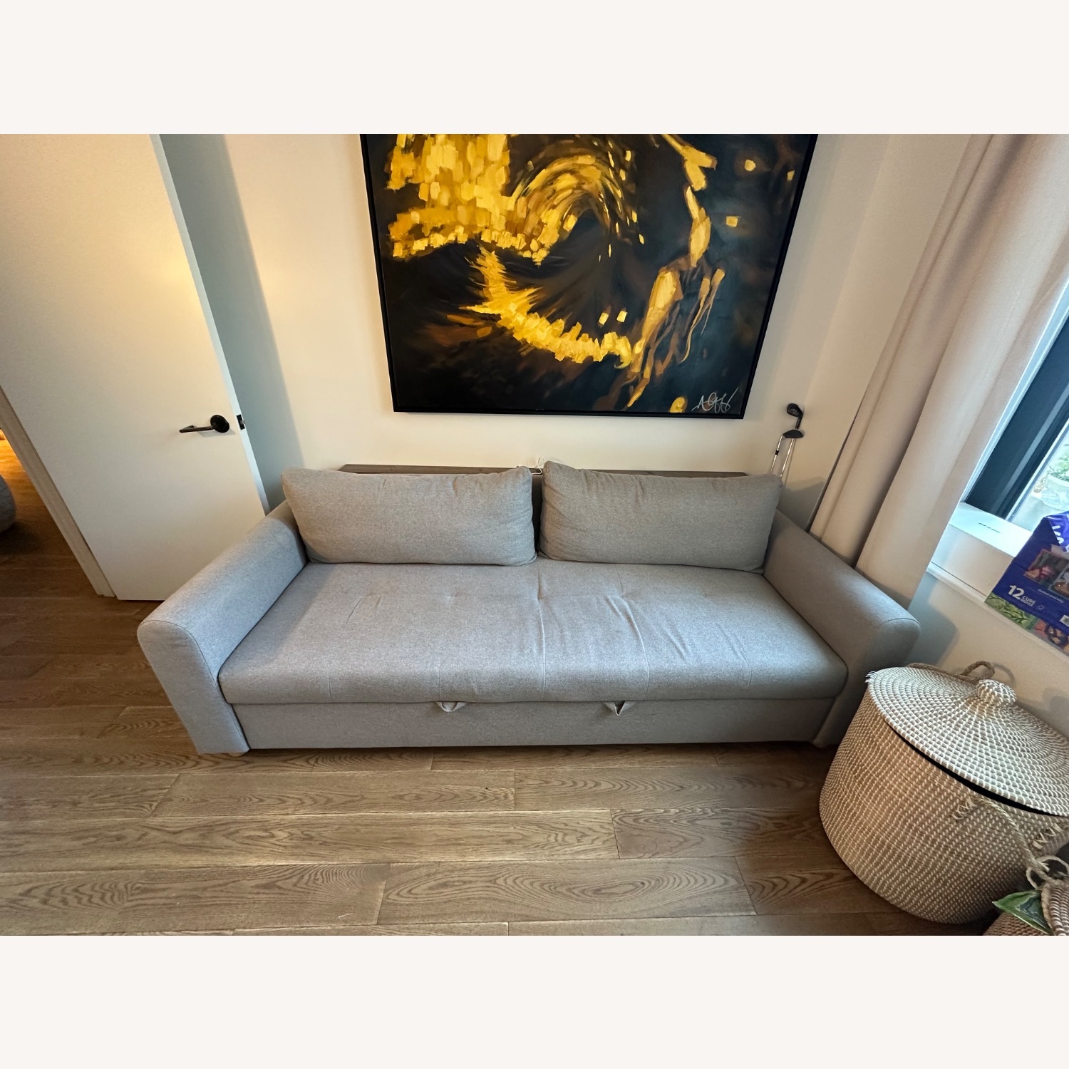 Article Norby Light Gray Fabric Sleeper Sofa - image-1