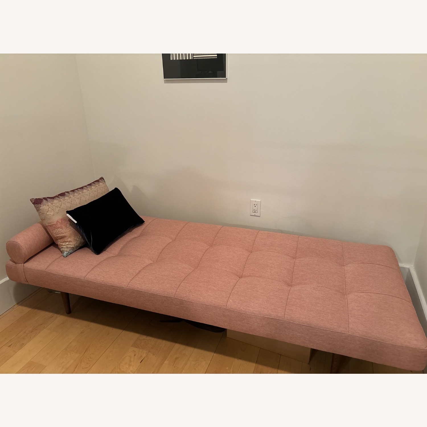ABC Carpet Pink Fabric Daybed/Chaise - image-1