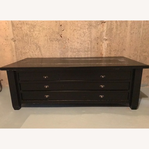 Used Pottery Barn Maps Table for sale on AptDeco