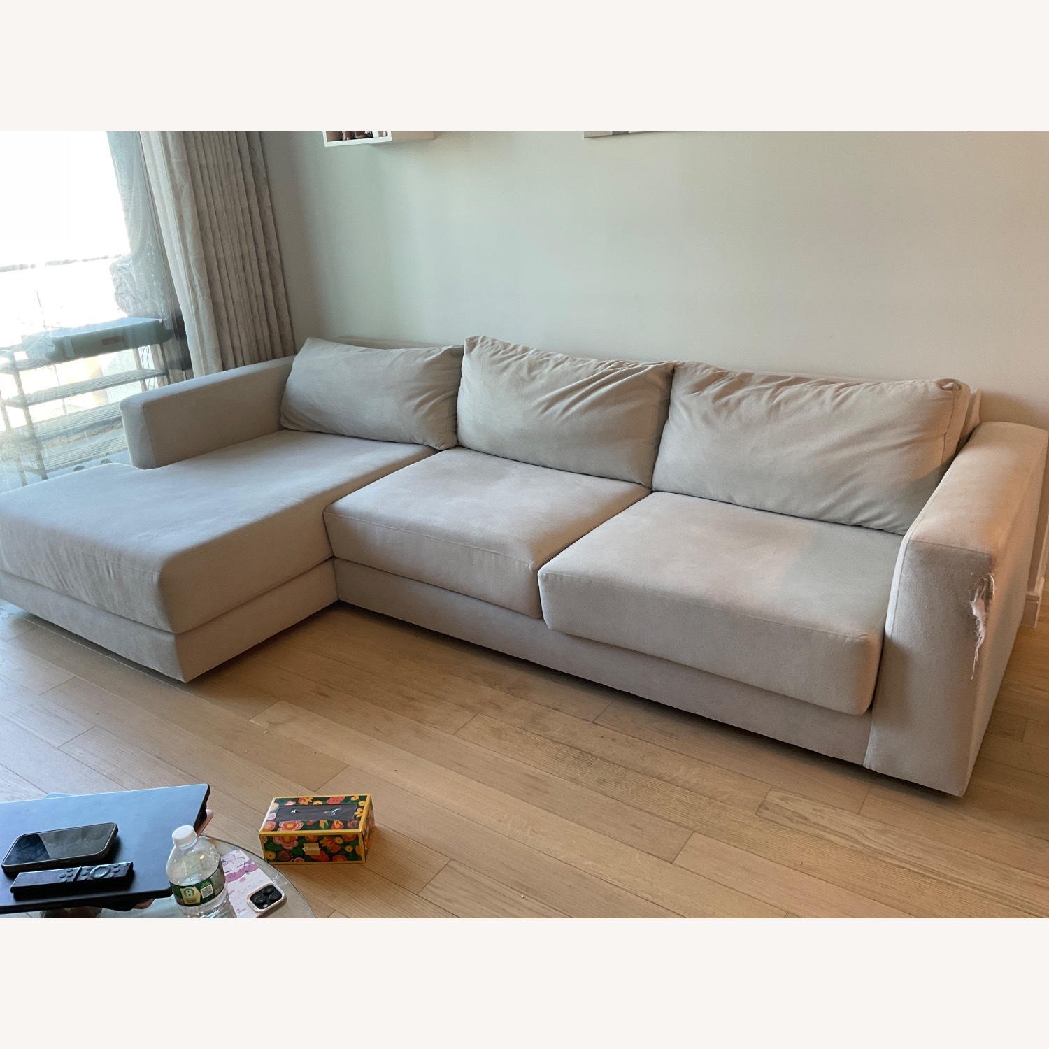 Crate and Barrel Peyton Sectional Sofa - image-1