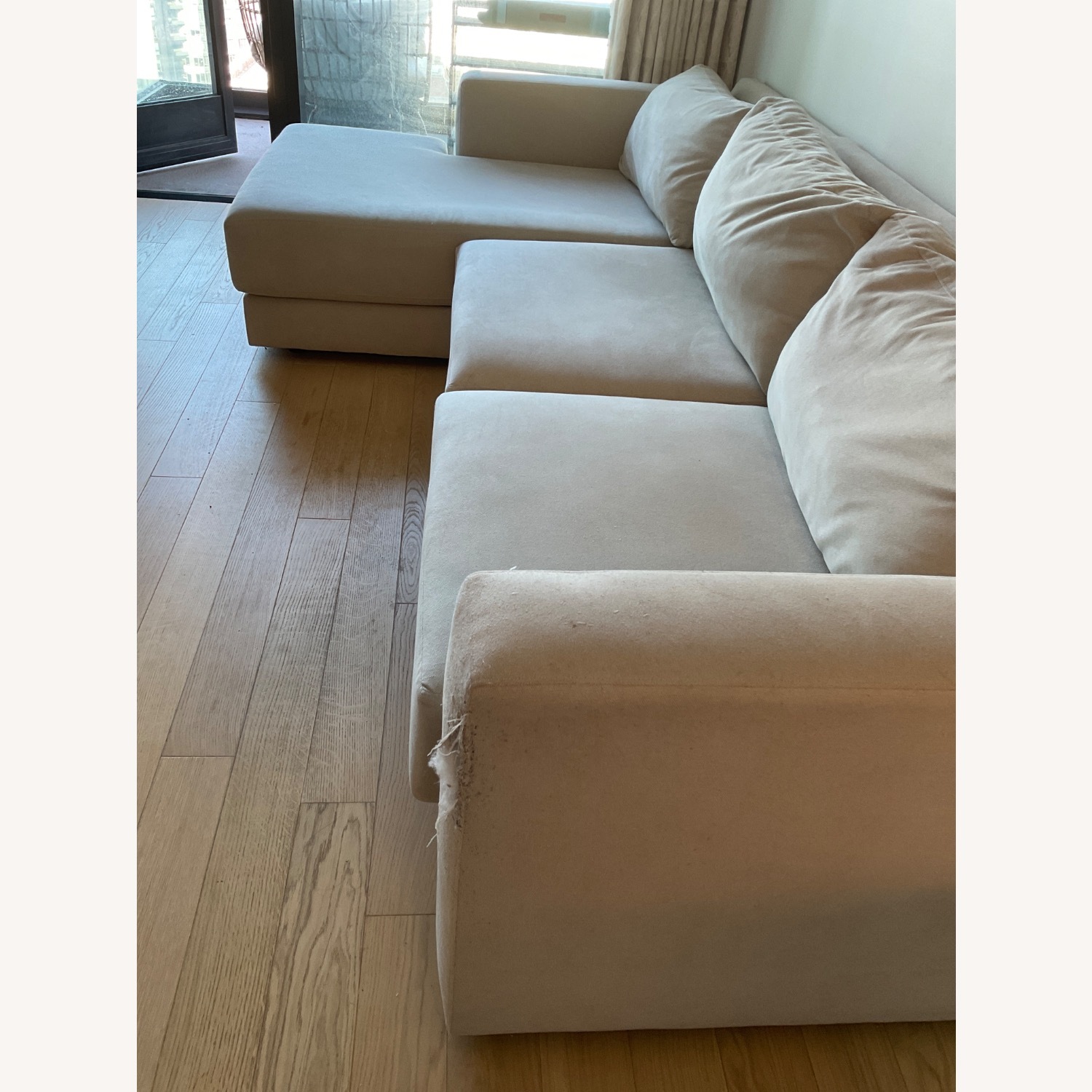 Crate and Barrel Peyton Sectional Sofa - image-3