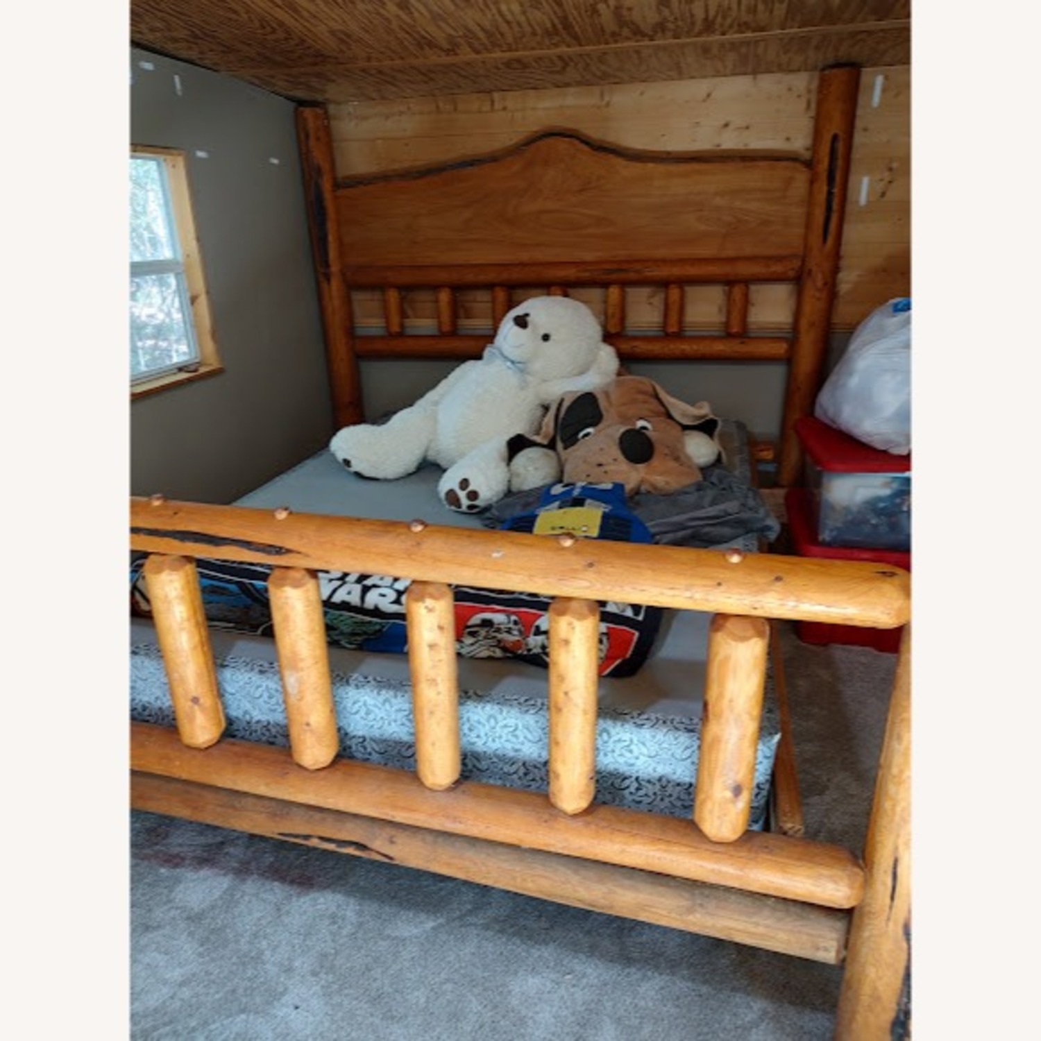 Hand Carved Cedar Head Foot - image-1