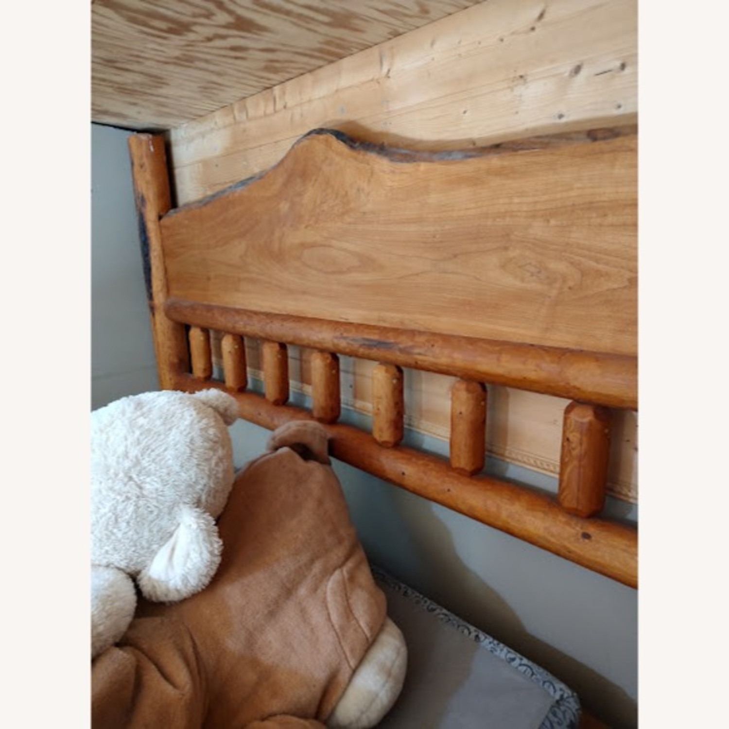 Hand Carved Cedar Head Foot - image-3