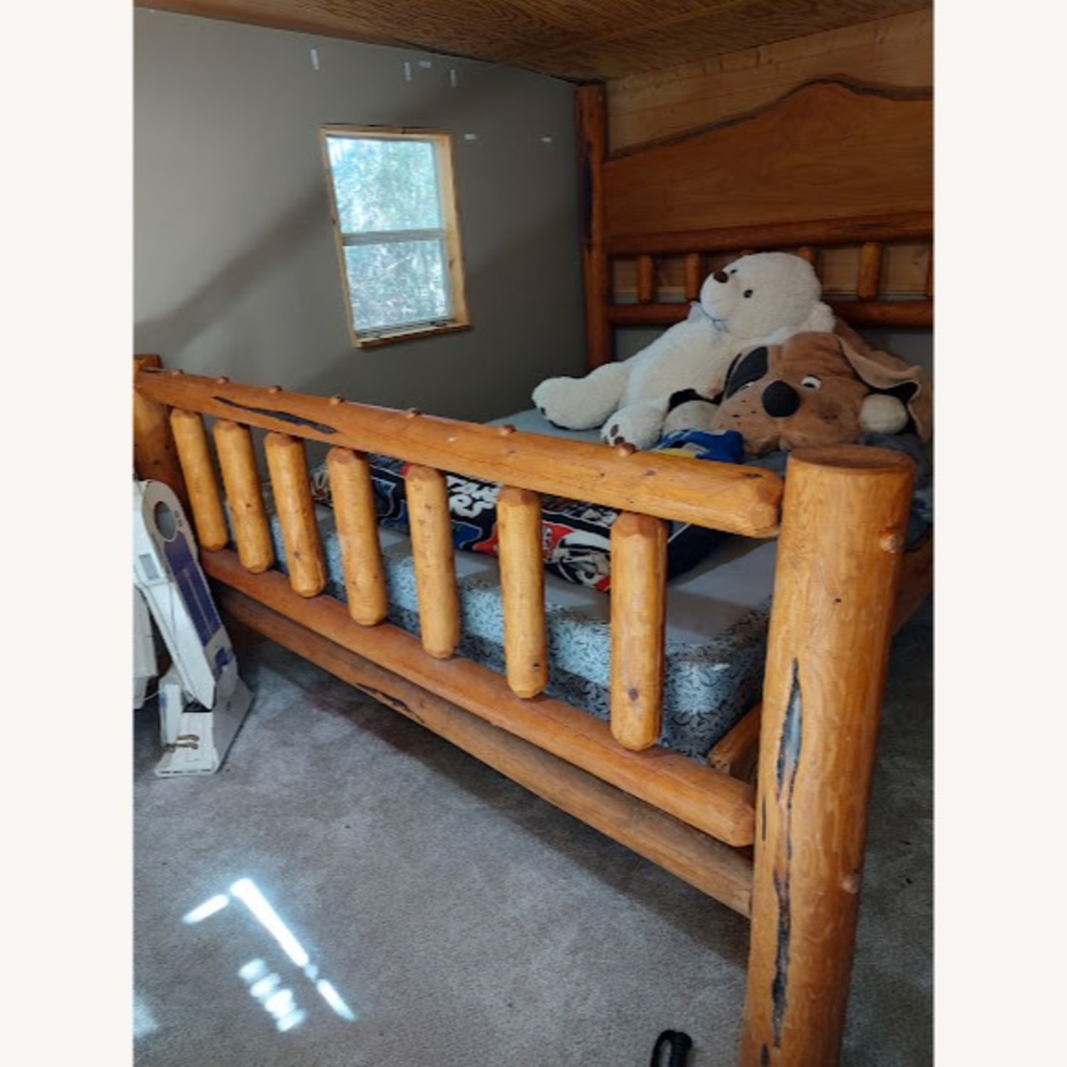 Hand Carved Cedar Head Foot - image-2