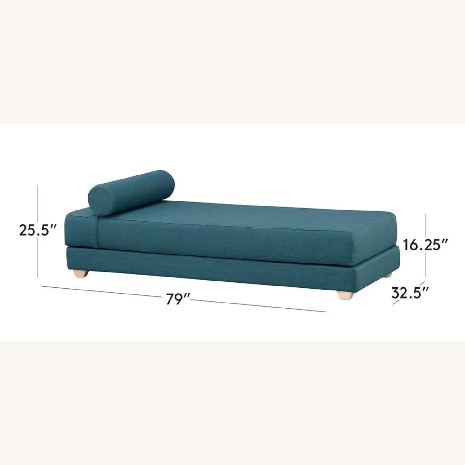 CB2 Lubi Daybed Sleeper Chaise Lounge - image-1