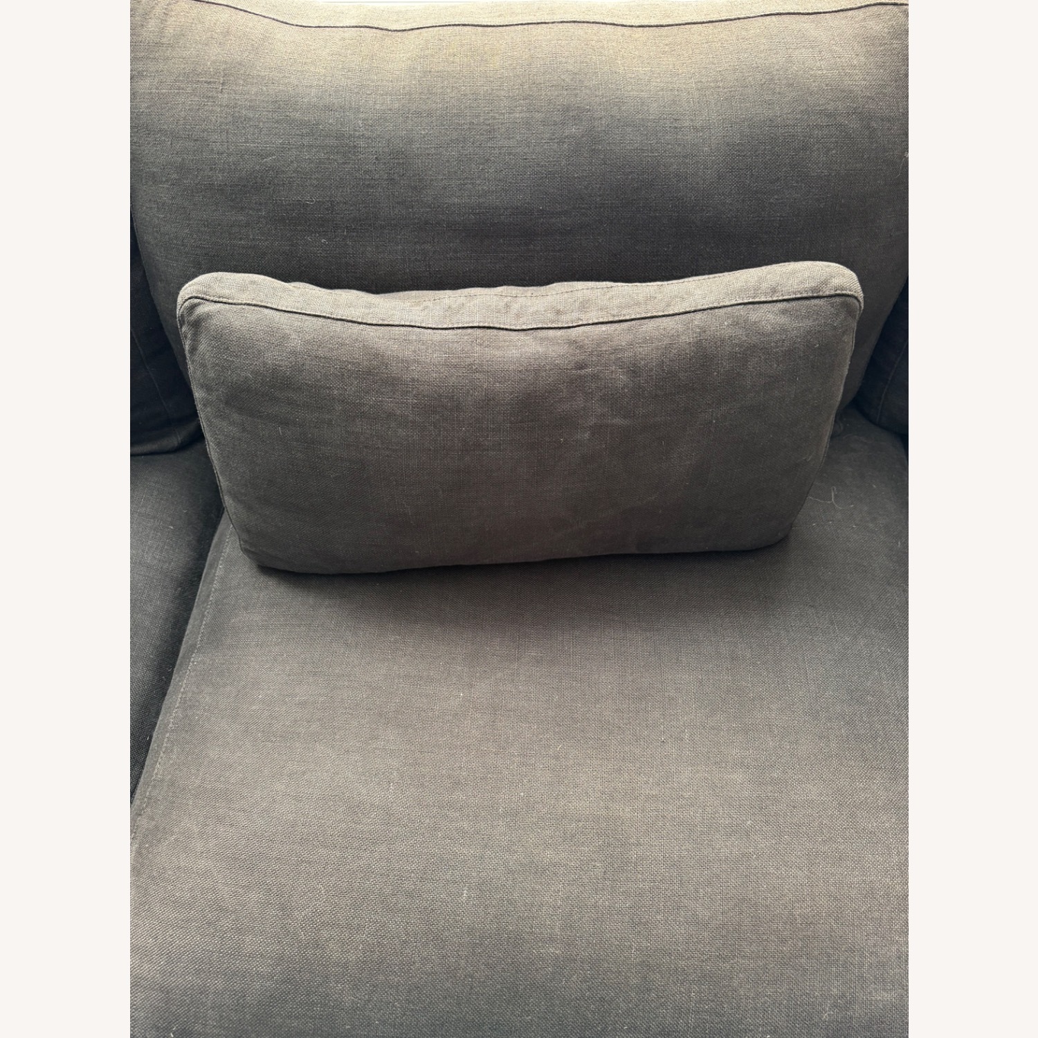 Restoration Hardware Lugano Sofa Black - image-6