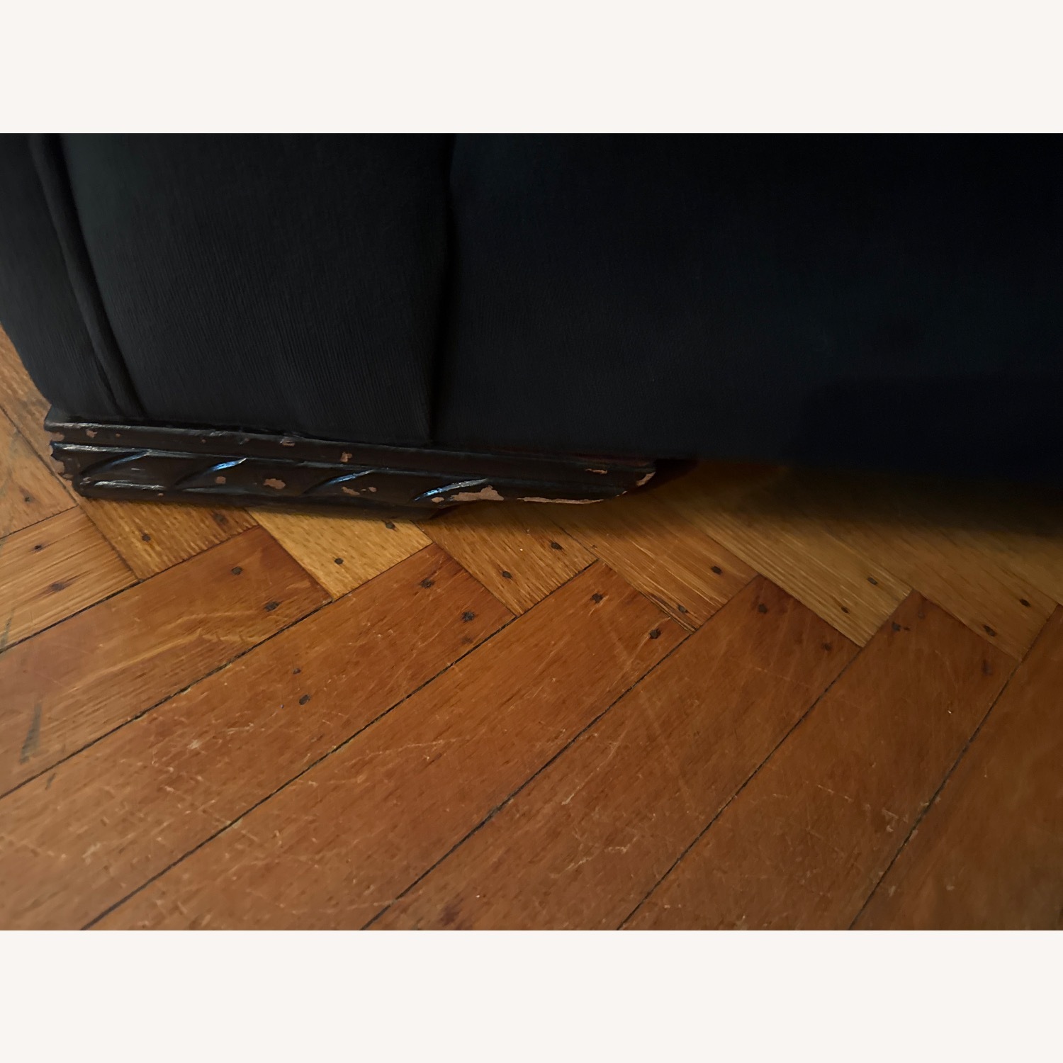 Navy Deco Velvet Arm Chairs - image-6