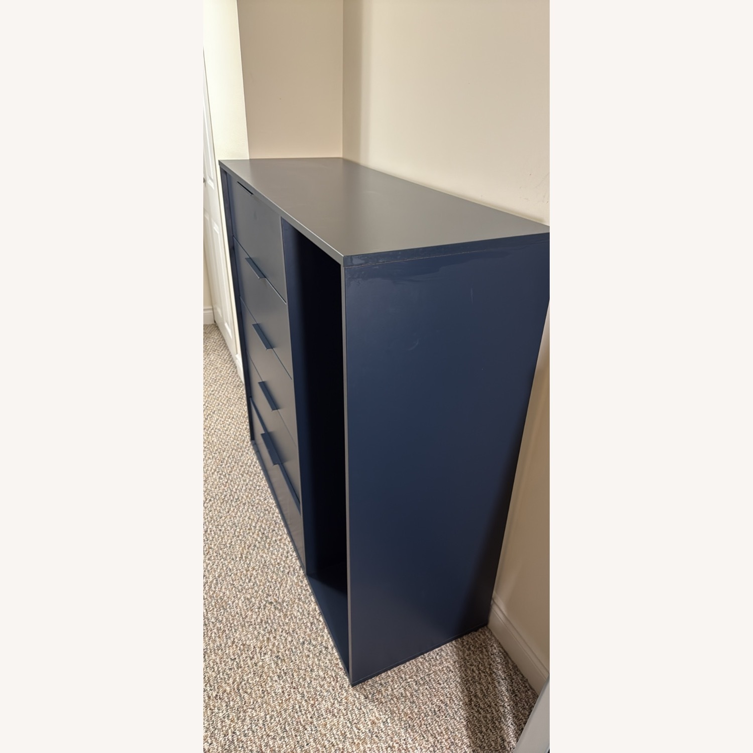 IKEA Nordmela Blue Dresser W Clothes Rail - image-2