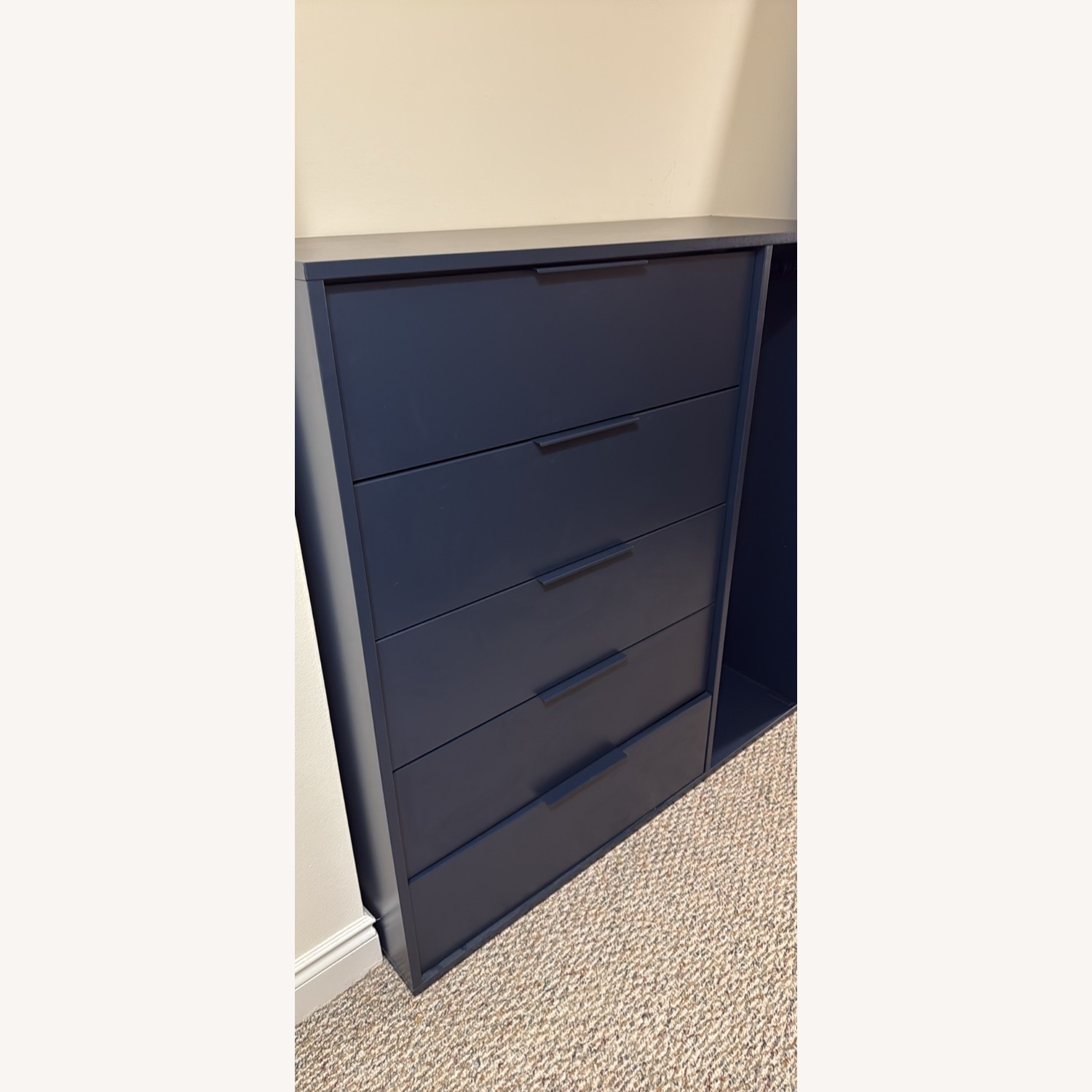 IKEA Nordmela Blue Dresser W Clothes Rail - image-3