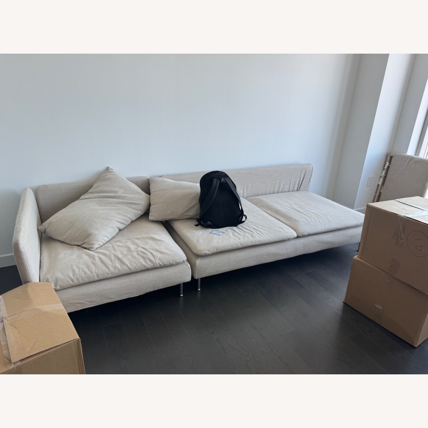 IKEA SÖDERHAMNソファ(ライトベージュ) SÖDERHAMN sectional, 3-seat corner, Fridtuna light beige - IKEA
