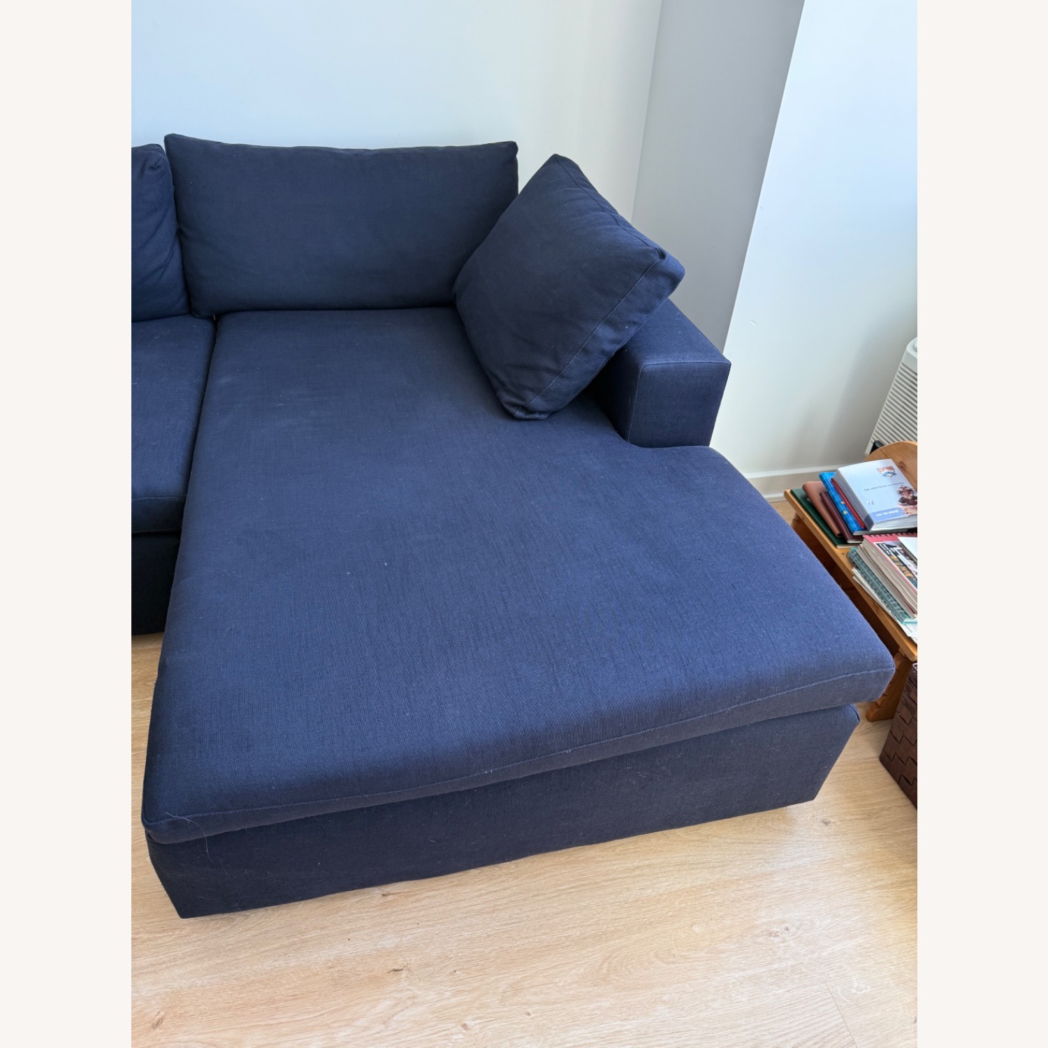 Pottery Barn Navy Dream Chaise Sectional - image-2