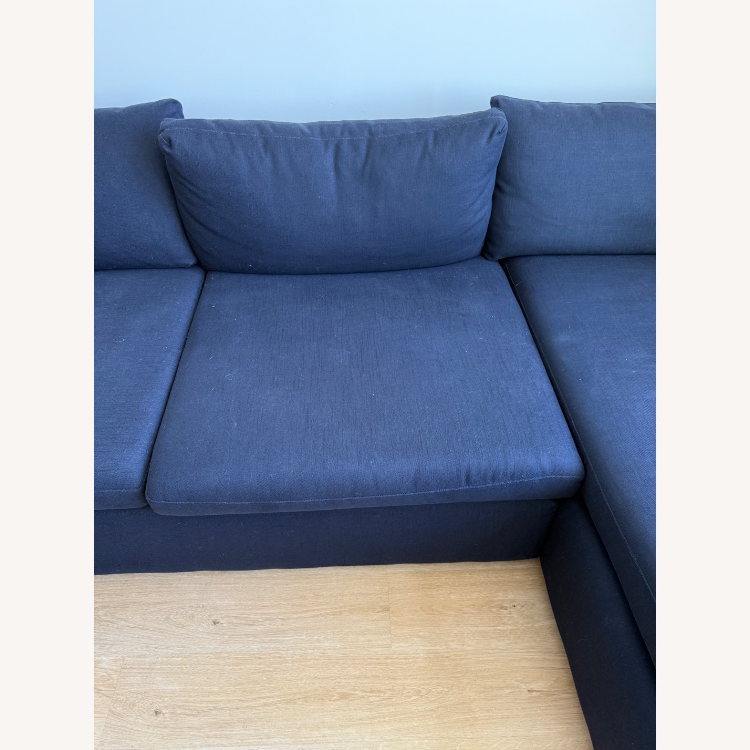 Pottery Barn Navy Dream Chaise Sectional - image-3