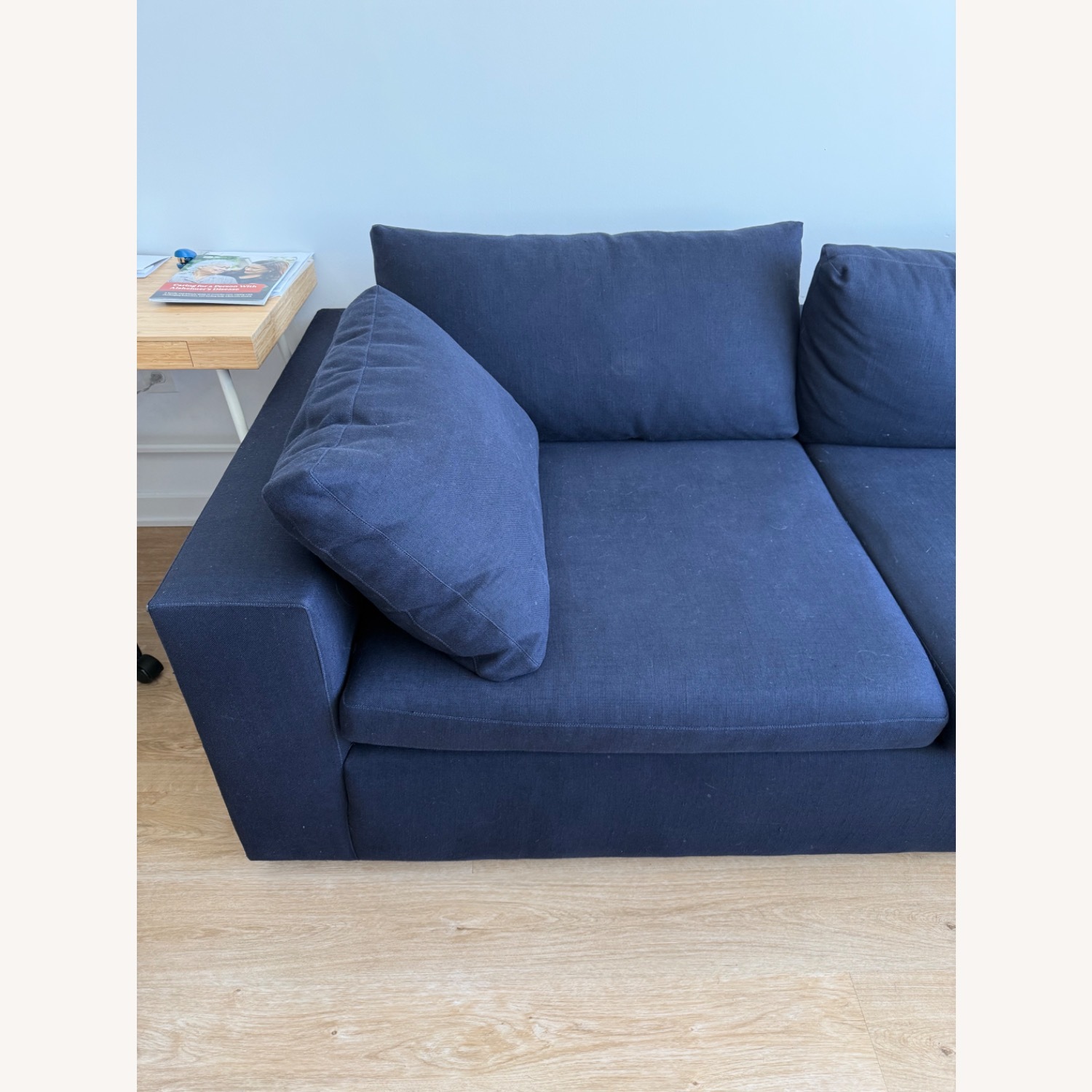 Pottery Barn Navy Dream Chaise Sectional - image-1