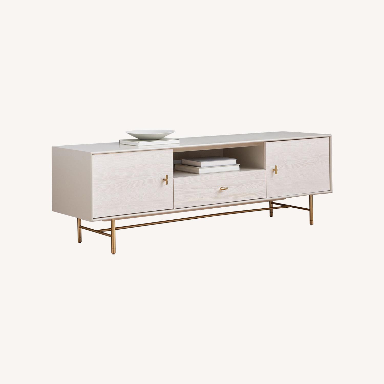 West Elm Modernist Wood & Lacquer Media Console - image-0