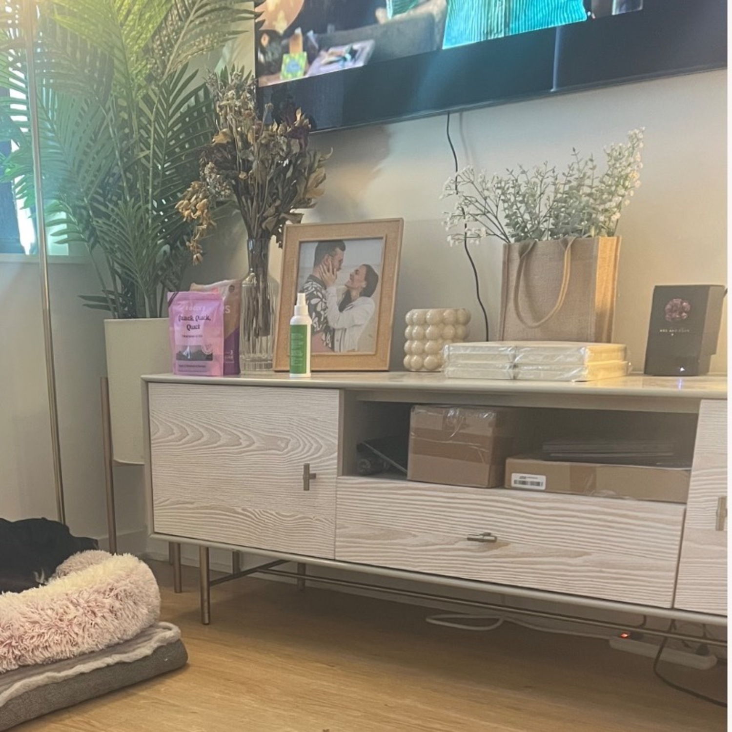 West Elm Modernist Wood & Lacquer Media Console - image-3