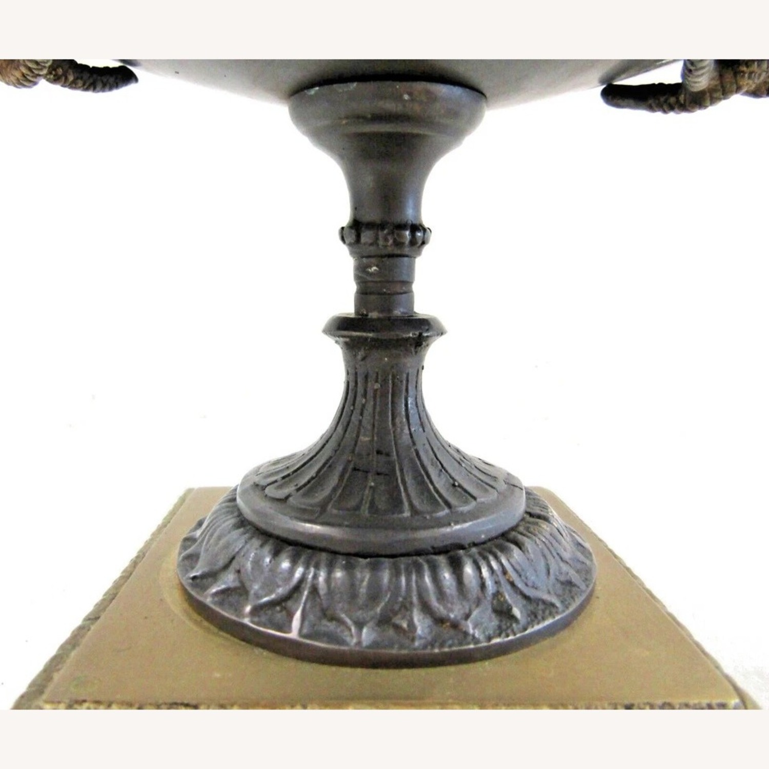 Mid-Century Italian Bronze Tazza Candle Holder - image-3