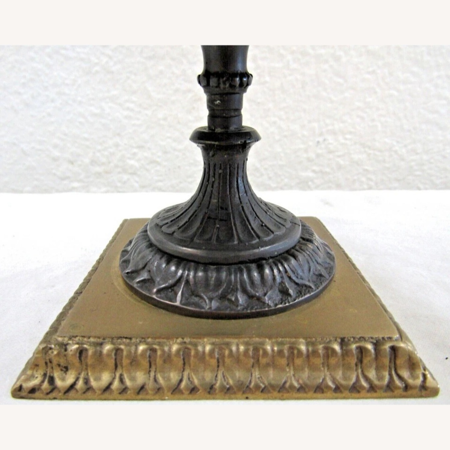 Mid-Century Italian Bronze Tazza Candle Holder - image-2