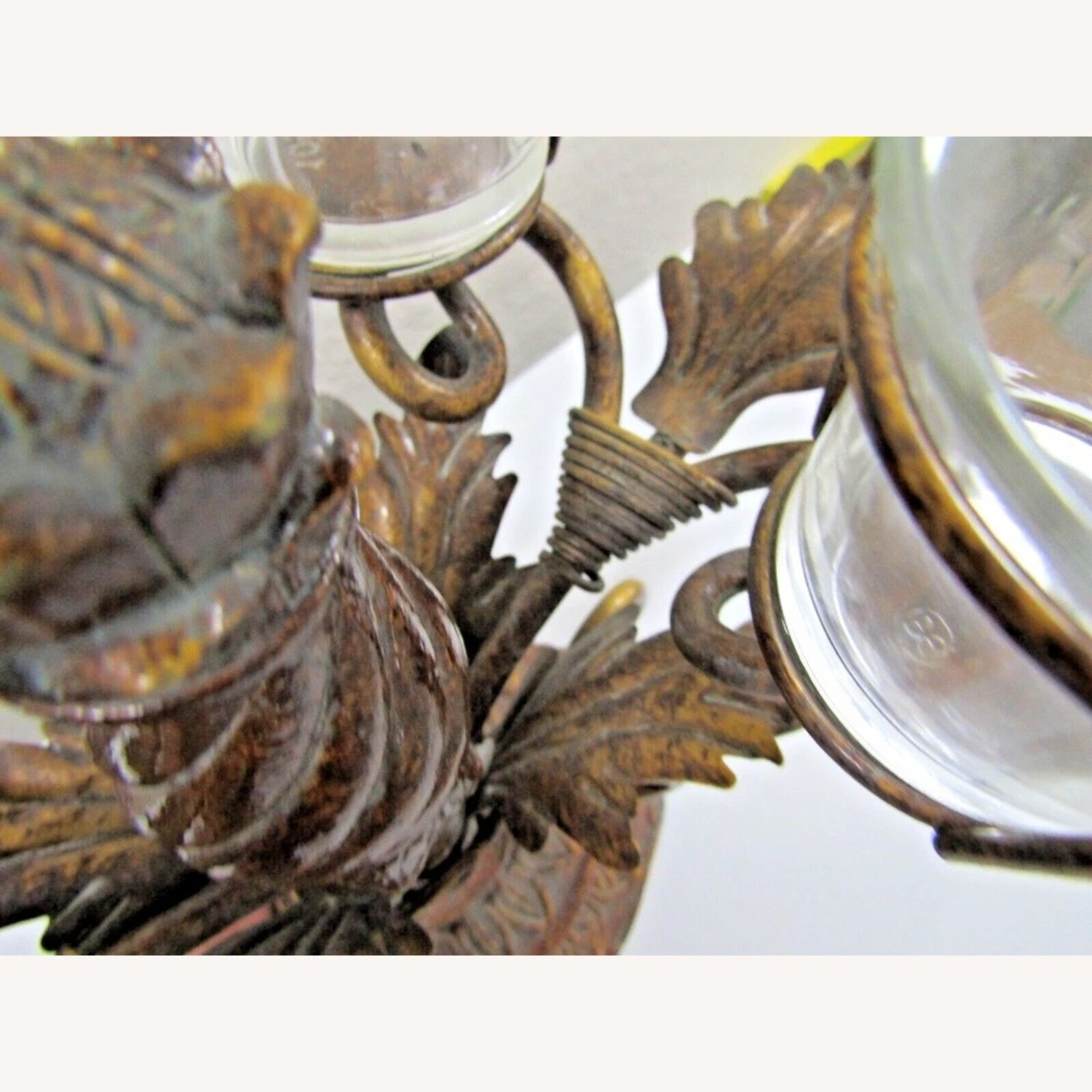 Vintage 8-Piece Centerpiece Metal Candle Holder - image-10