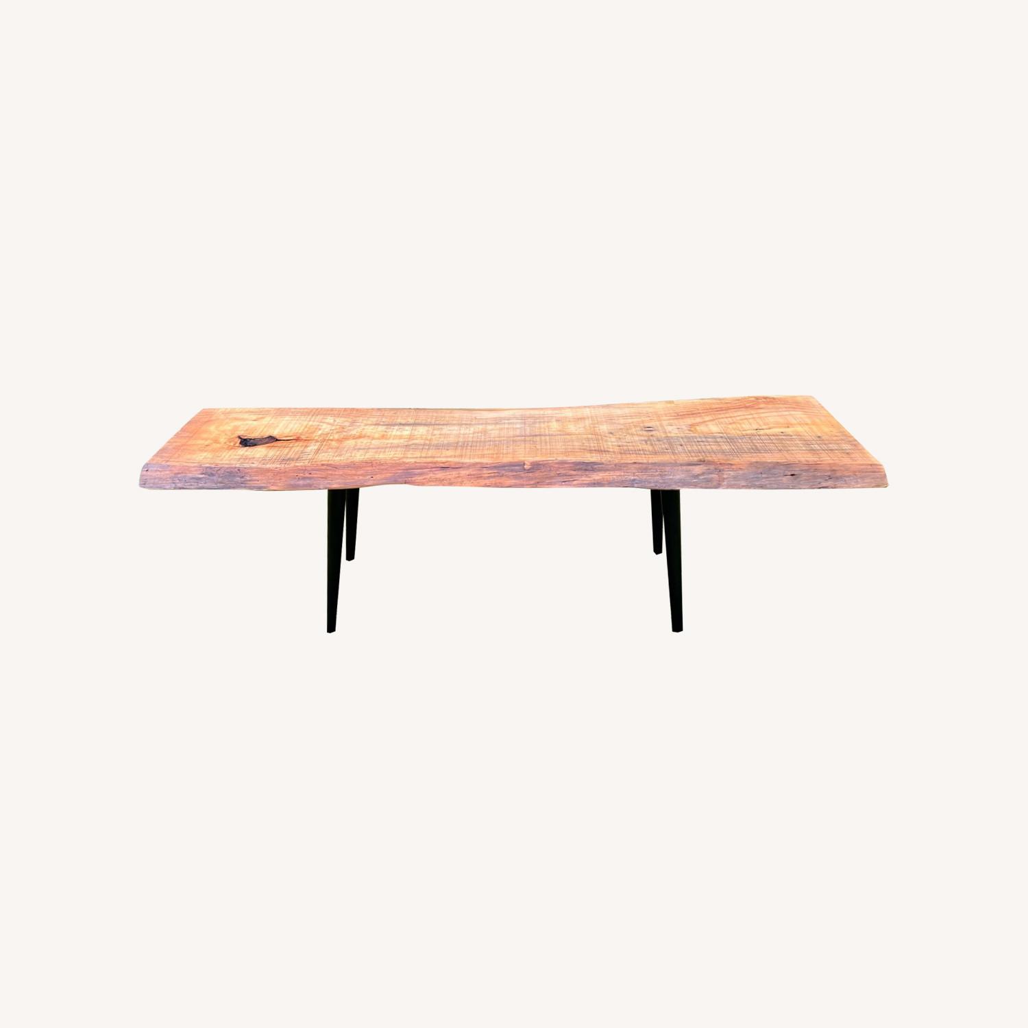 Mid Century Style Live Edge Coffee Table  - image-0