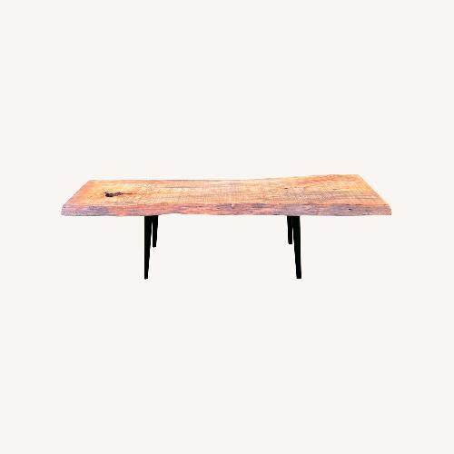 Used Mid Century Style Live Edge Coffee Table for sale on AptDeco