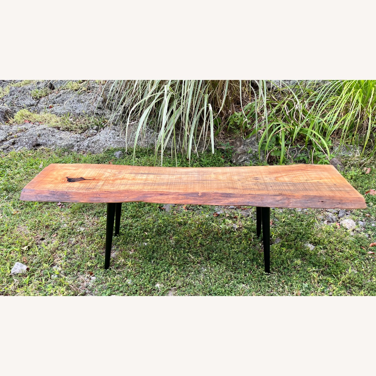 Mid Century Style Live Edge Coffee Table  - image-3