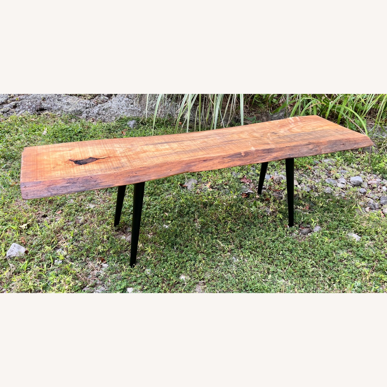 Mid Century Style Live Edge Coffee Table  - image-2